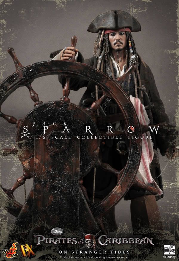 Hot Toys DX 06 - Captain Jack Sparrow (POTC: On Stranger Tides) - xSOLD (Pirates Of The Caribbean: On Stranger Tides) action figure collectible - Main Image 2