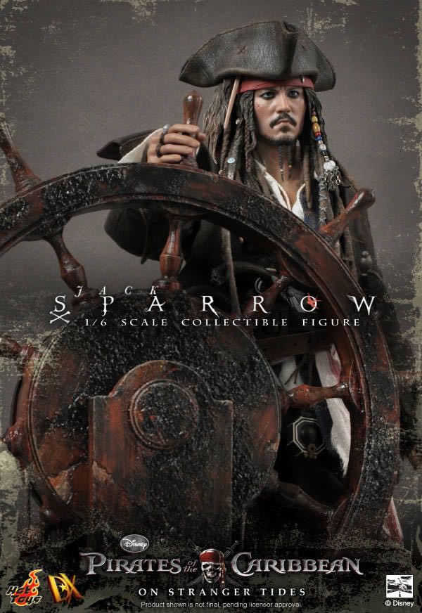 Hot Toys DX 06 - Captain Jack Sparrow (POTC: On Stranger Tides) - xSOLD (Pirates Of The Caribbean: On Stranger Tides) action figure collectible - Main Image 4