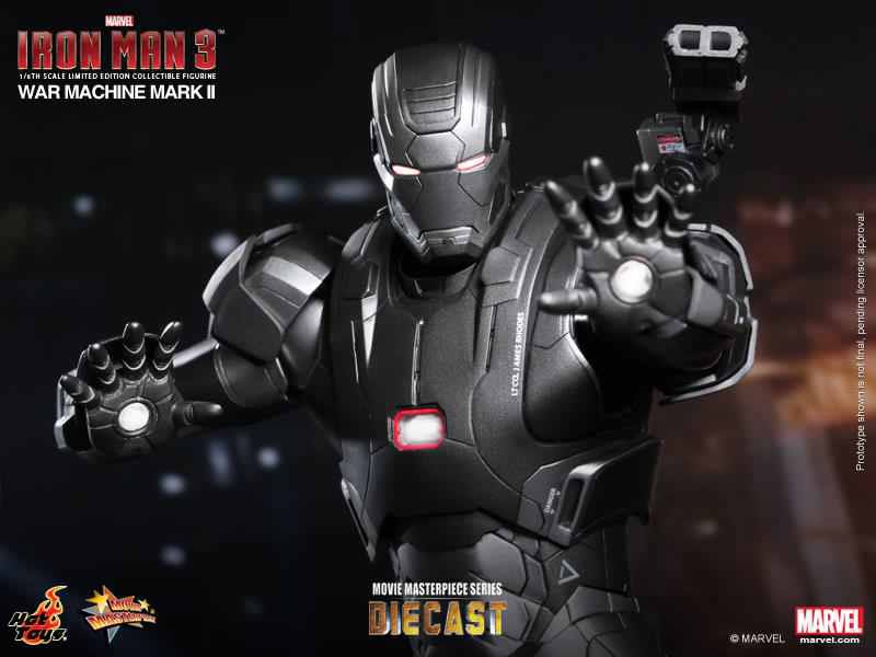 Hot Toys D03 MMS 198 - War Machine Mark II (Iron Man 3) - xSOLD (Iron Man) action figure collectible - Main Image 4