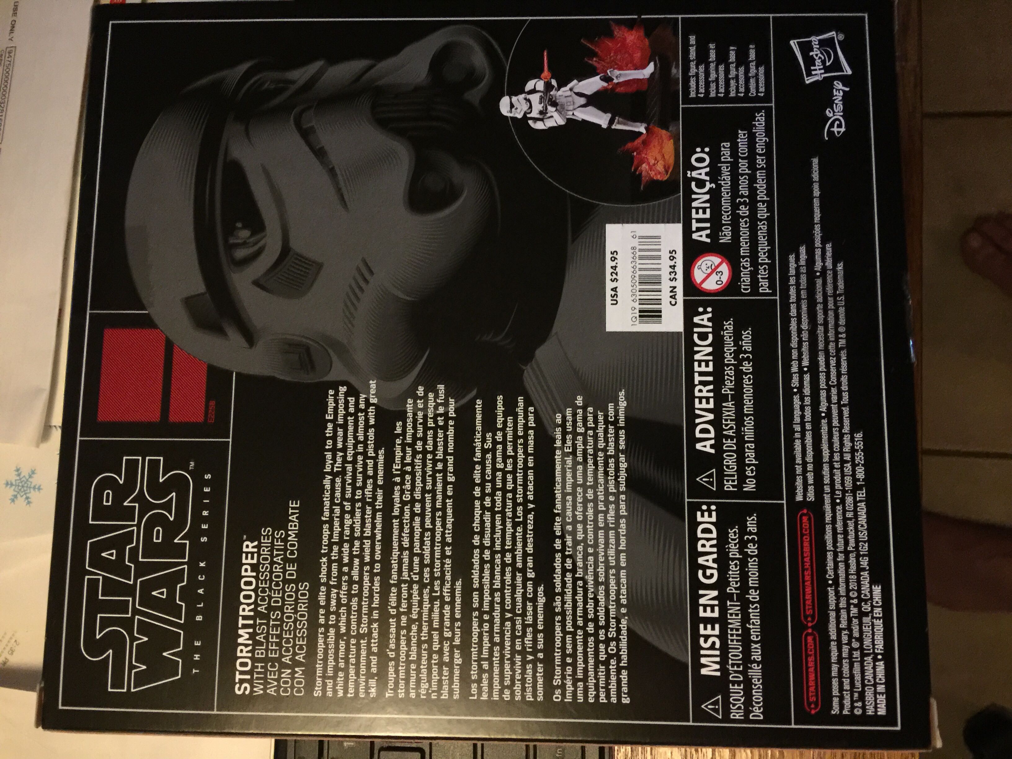 Stormtrooper With Blast Accessories - Hasbro (Star Wars: The Black Series) action figure collectible [Barcode 630509663668] - Main Image 2