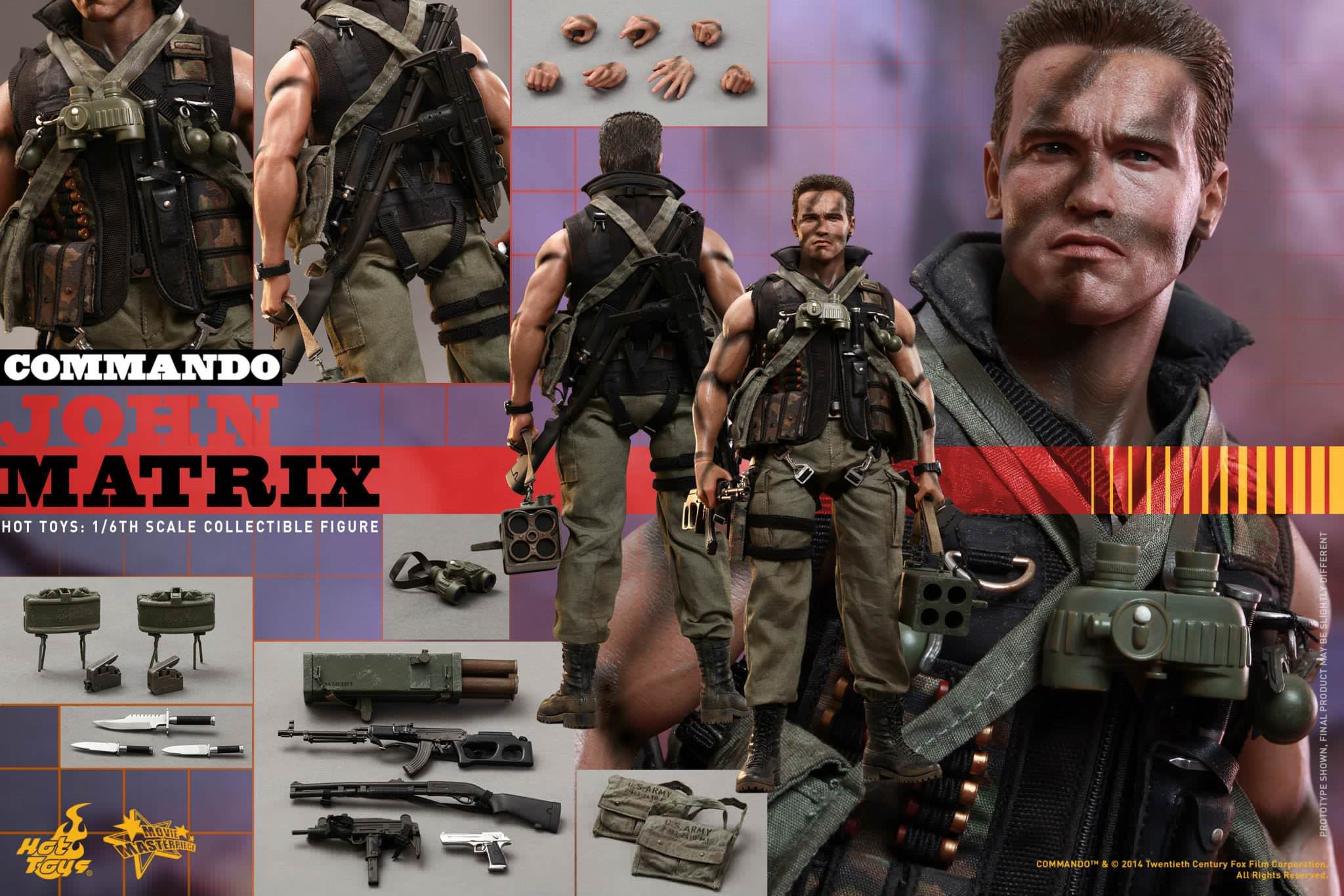 Hot Toys MMS 276 - John Matrix Final Scene (Commando 1985) - Hot Toys (Commando) action figure collectible - Main Image 3