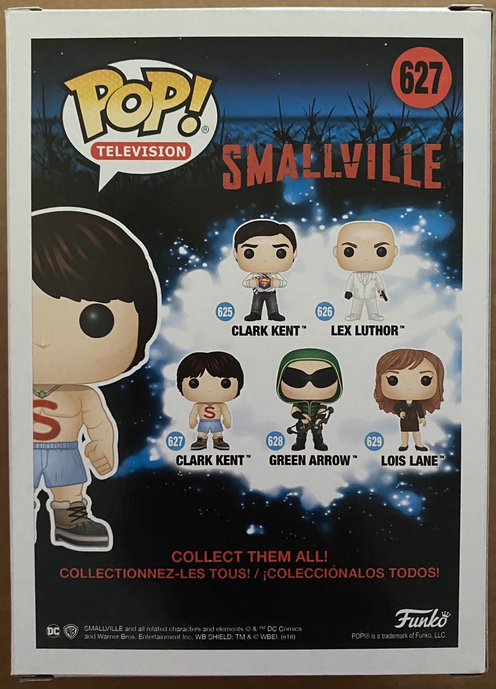 FUNKO POP TV Superman - Funko POP! TV: Smallville Clark Kent Shirtless Collectible Figure, Multicolor 627 - Funko Pop Television (Smallville) action figure collectible [Barcode 889698301923] - Main Image 3