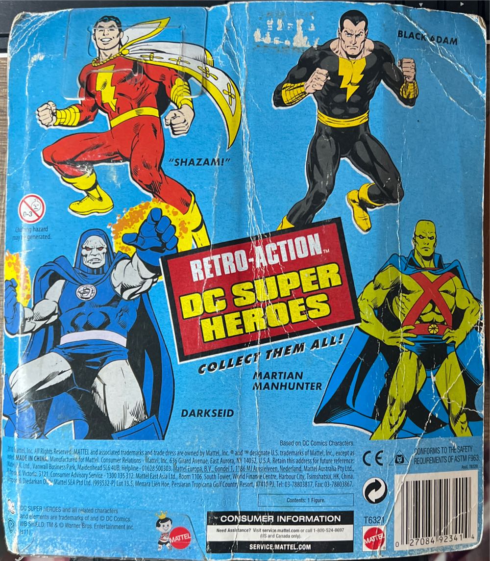 Black Adam - Mattel (Retro-Action DC Super Heroes) action figure collectible [Barcode 027084923414] - Main Image 2