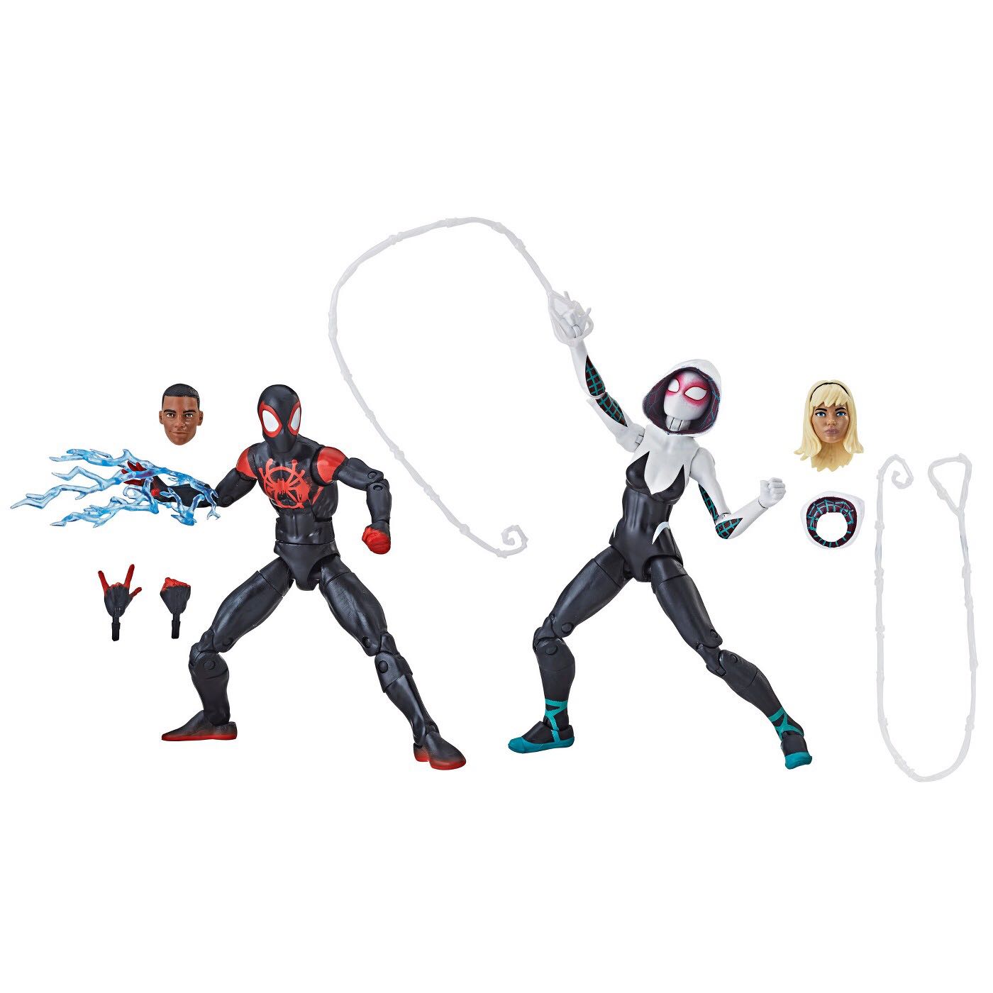 Miles Morales & Spider-Gwen - Hasbro (Spider-man: Into the Spider-verse) action figure collectible [Barcode 630509743353] - Main Image 2