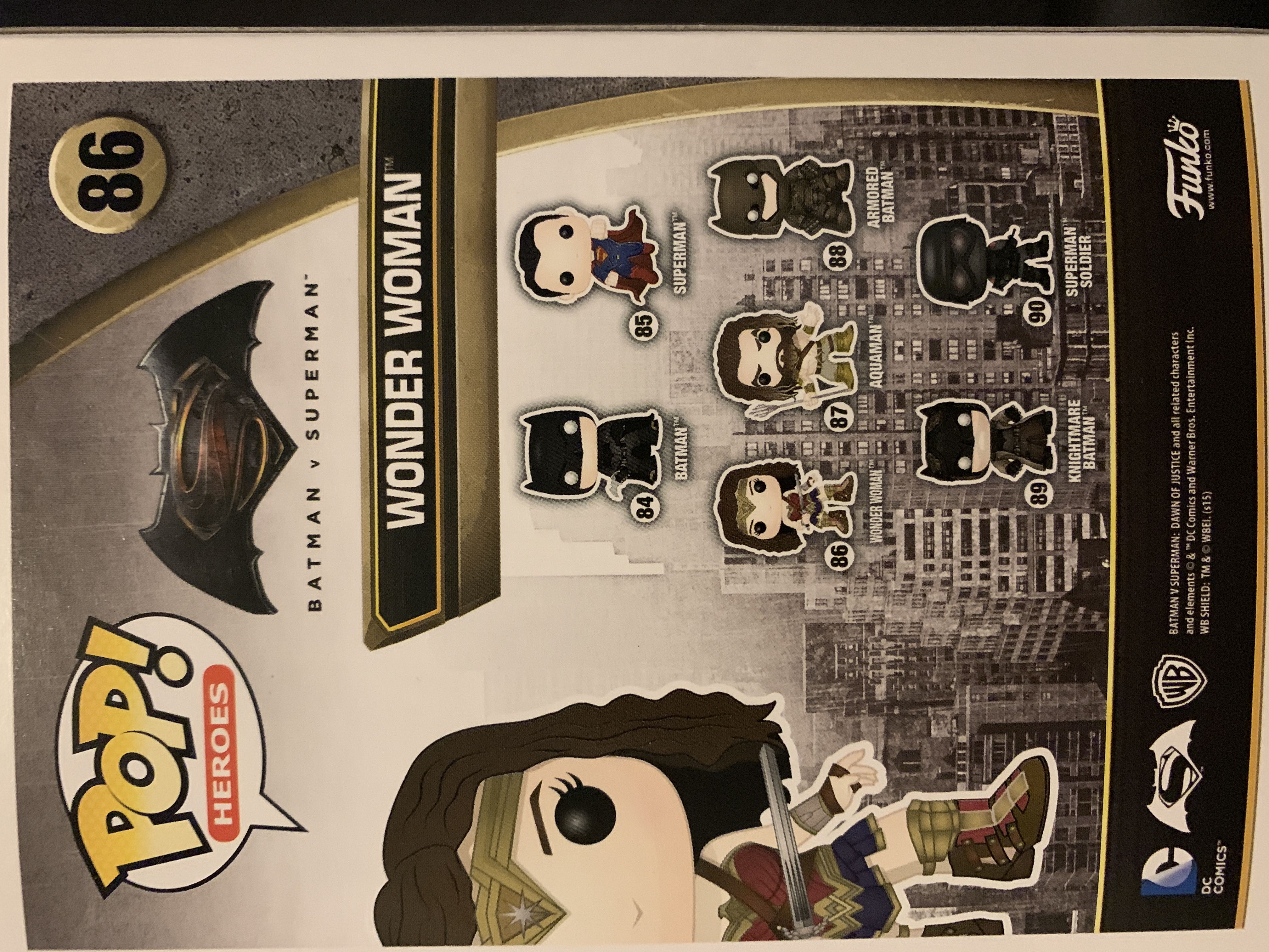 Batman V Superman Wonder Woman - Funko (Batman V Superman) action figure collectible [Barcode 849803060275] - Main Image 2