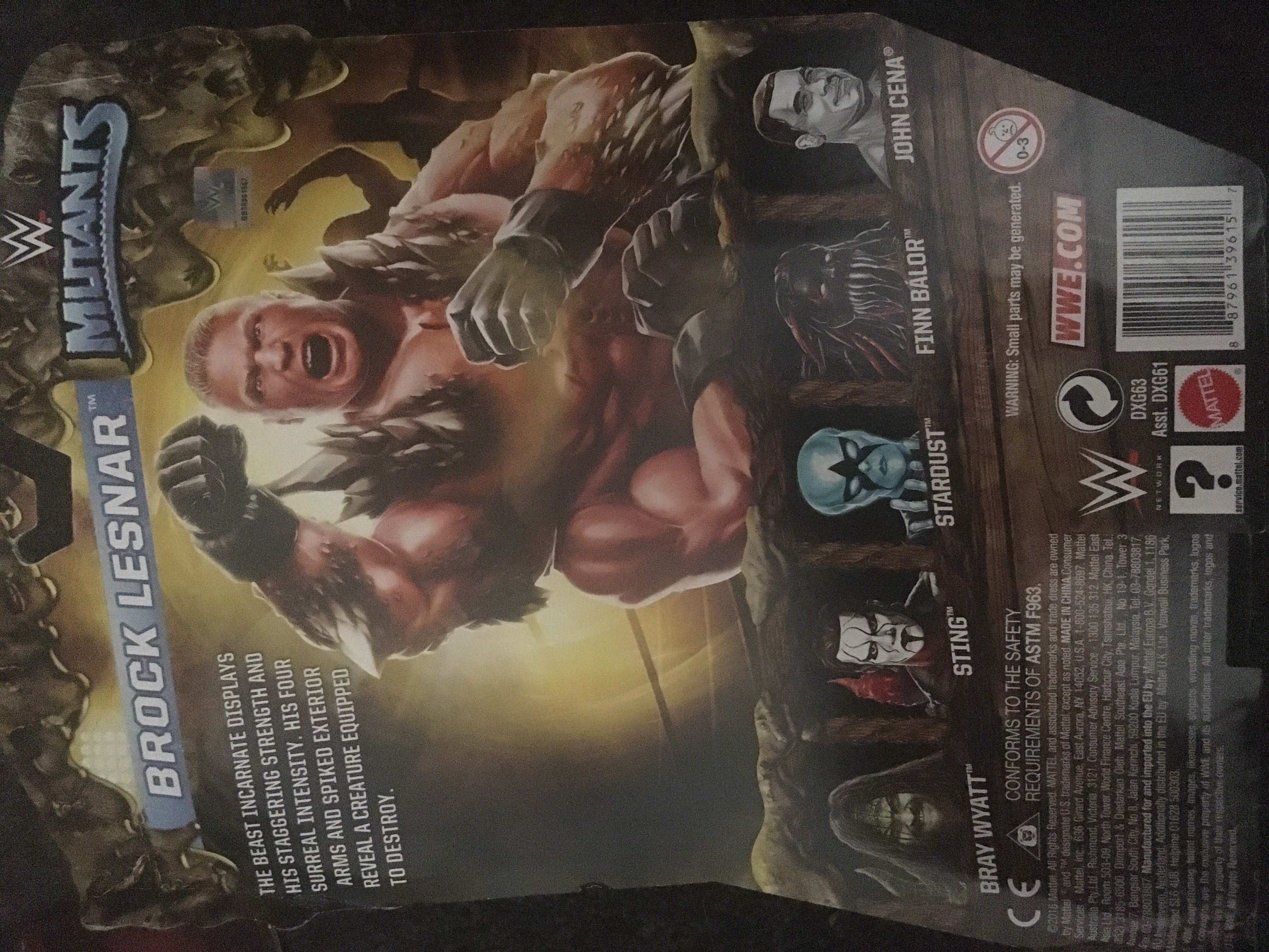 Brock Lesnar - Mattel (WWE Mutants) action figure collectible [Barcode 887961396157] - Main Image 2