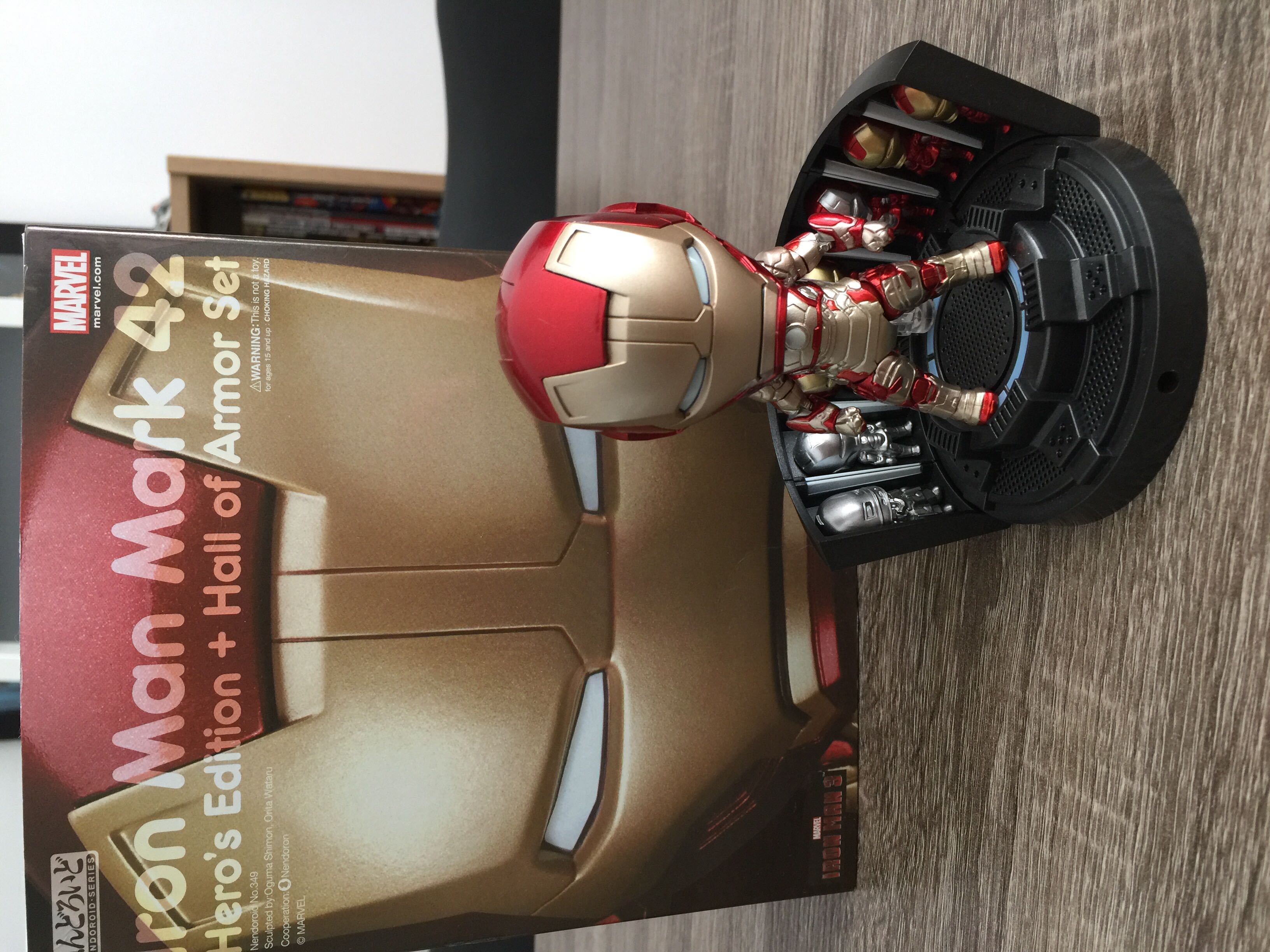 349 Iron Man Mark 42 Hero’s Edition + Hall Of Armor Set Iron Man - Good Smile Company (Nendoroid Series) action figure collectible [Barcode 4571368443373] - Main Image 3