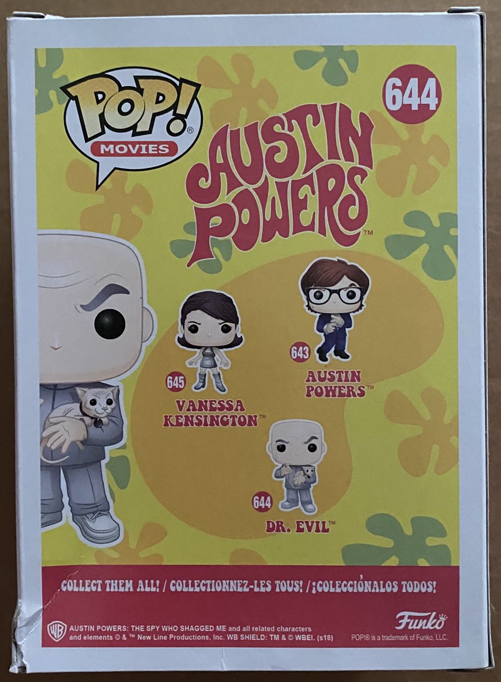 Pop! Movies (Austin Powers): #644 Dr. Evil - Funko (Austin Powers) action figure collectible [Barcode 889698307727] - Main Image 3