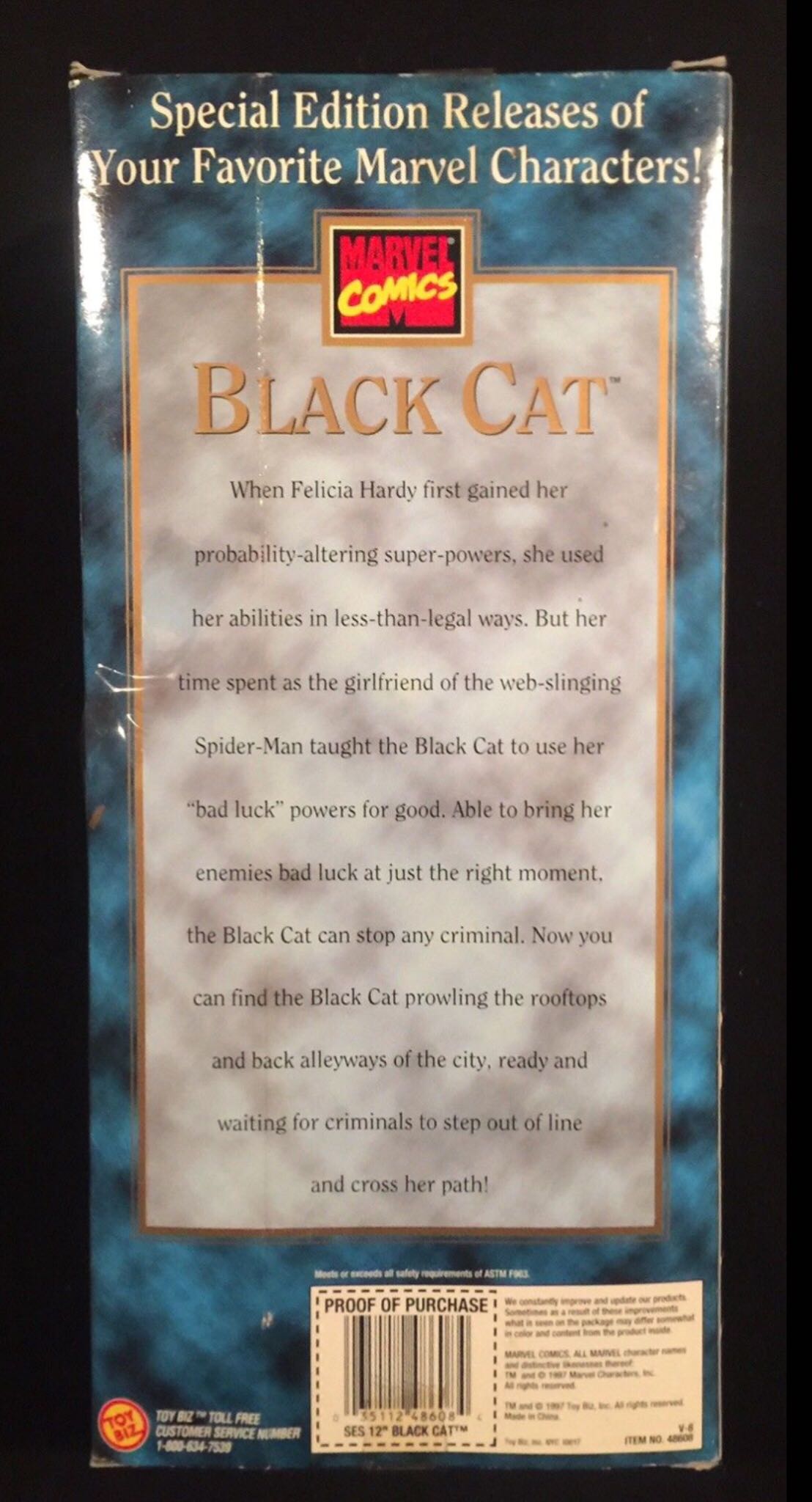 Black Cat - Toy Biz (Marvel Comics) action figure collectible [Barcode 035112486084] - Main Image 2