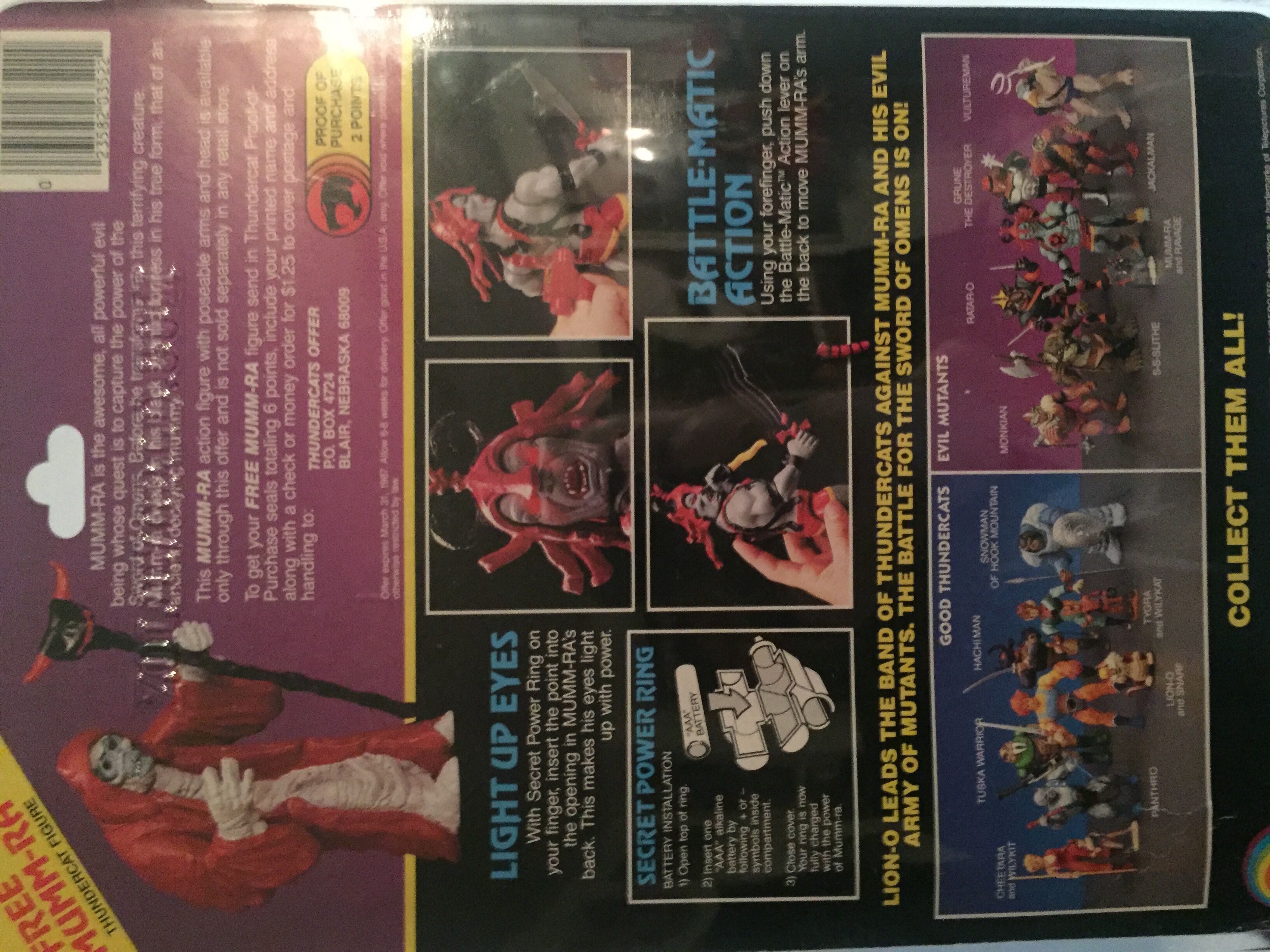 Mumm-Ra  - LJN Toys Ltd. (Thundercats) action figure collectible [Barcode 023582035222] - Main Image 2