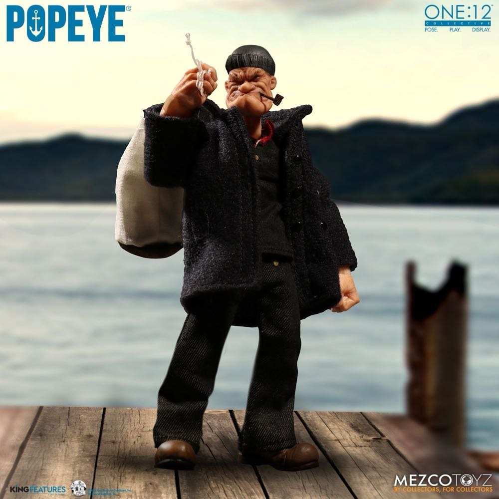 Mezco One:12 Popeye (RS Custom) - Mezco ONE:12 (Popeye) action figure collectible [Barcode 696198764703] - Main Image 4