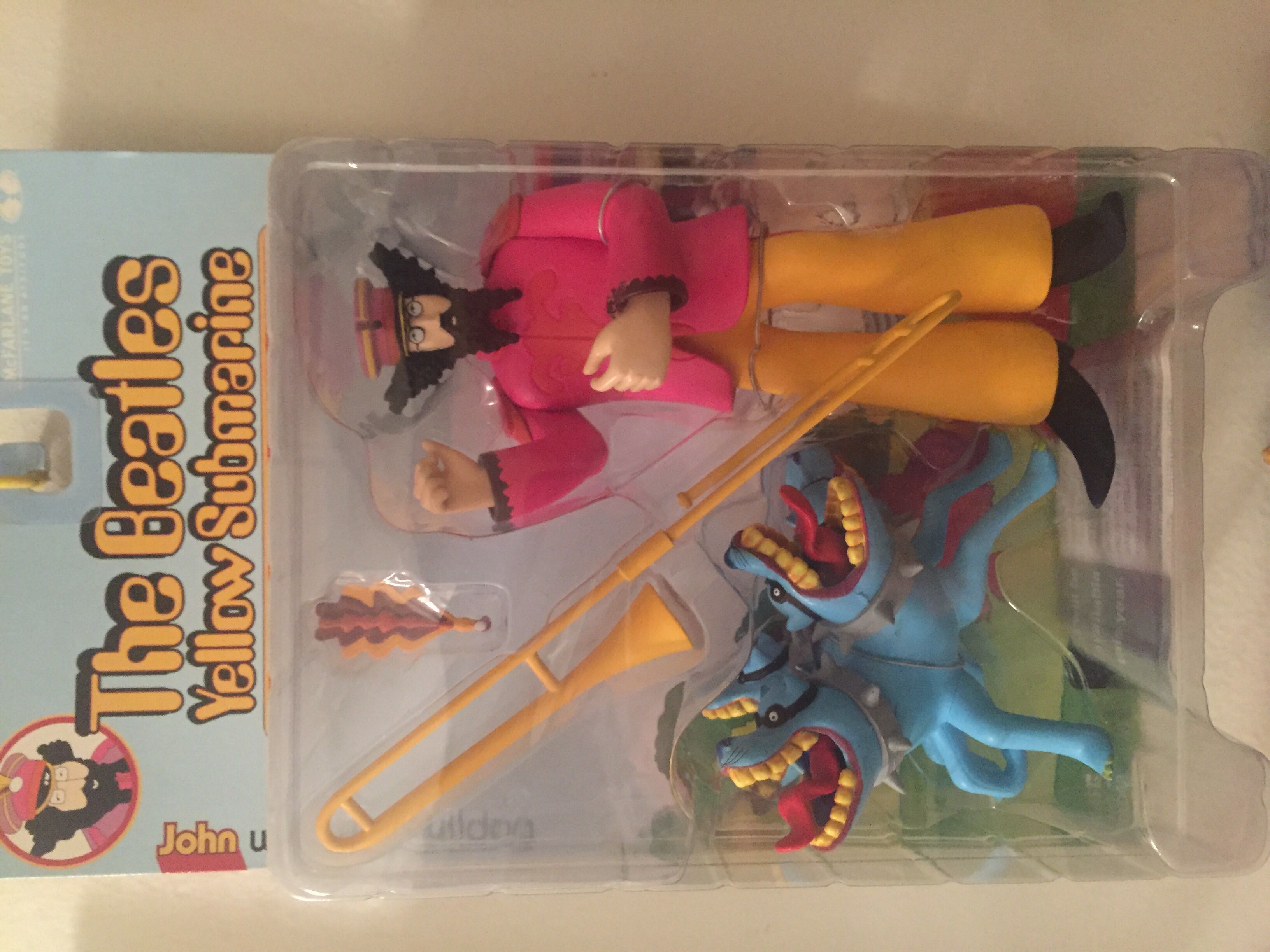 The Beatles Yellow Submarine John with Bulldog - McFarland Toys action figure collectible [Barcode 787926143119] - Main Image 1