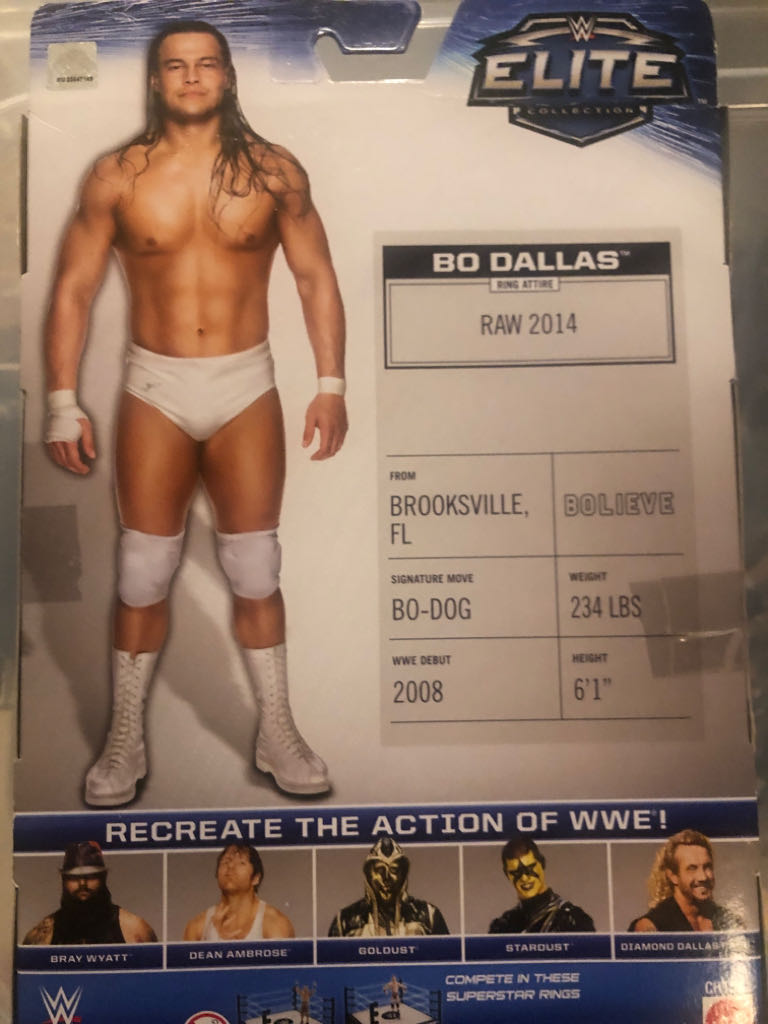Bo Dallas - Mattel (WWE Elite Collection Series 36) action figure collectible [Barcode 887961087895] - Main Image 2