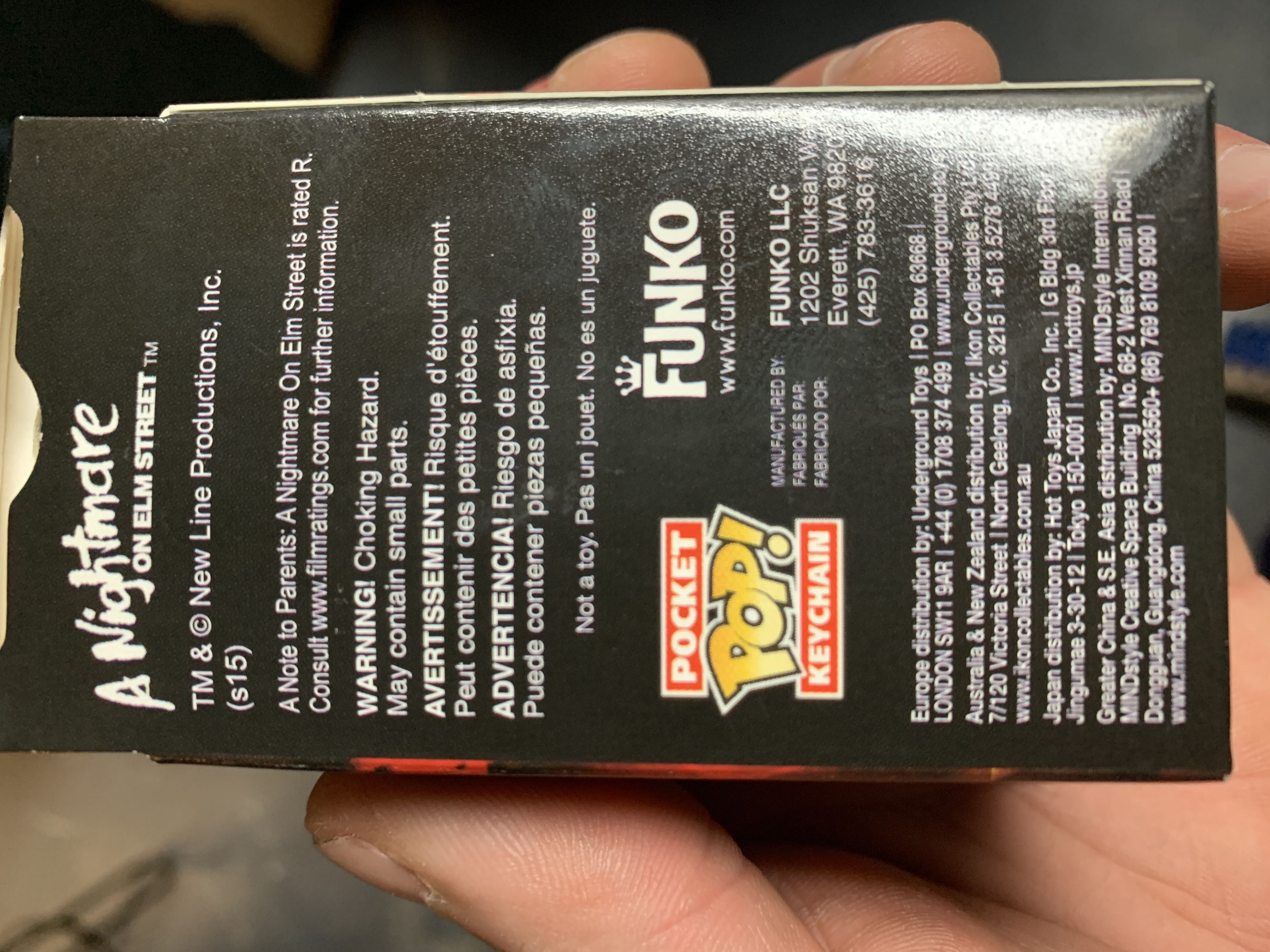 Freddy Krueger Pocket Pop - Underground Toys action figure collectible [Barcode 849803048709] - Main Image 2