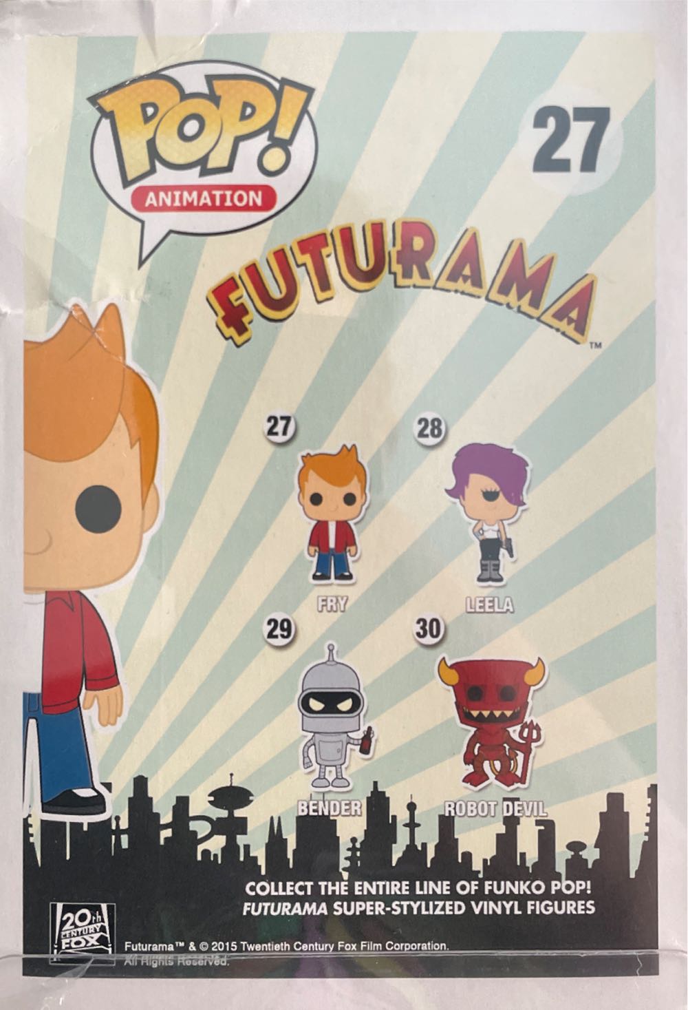 Fry (Futurama) #27 *Signed by Billy West* - Funko (Funko Pop) action figure collectible [Barcode 849803052355] - Main Image 3