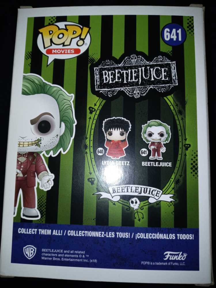 Beetlejuice: Beetlejuice #641 - Funko (Beetlejuice) (Beetlejuice) action figure collectible [Barcode 889698303590] - Main Image 2