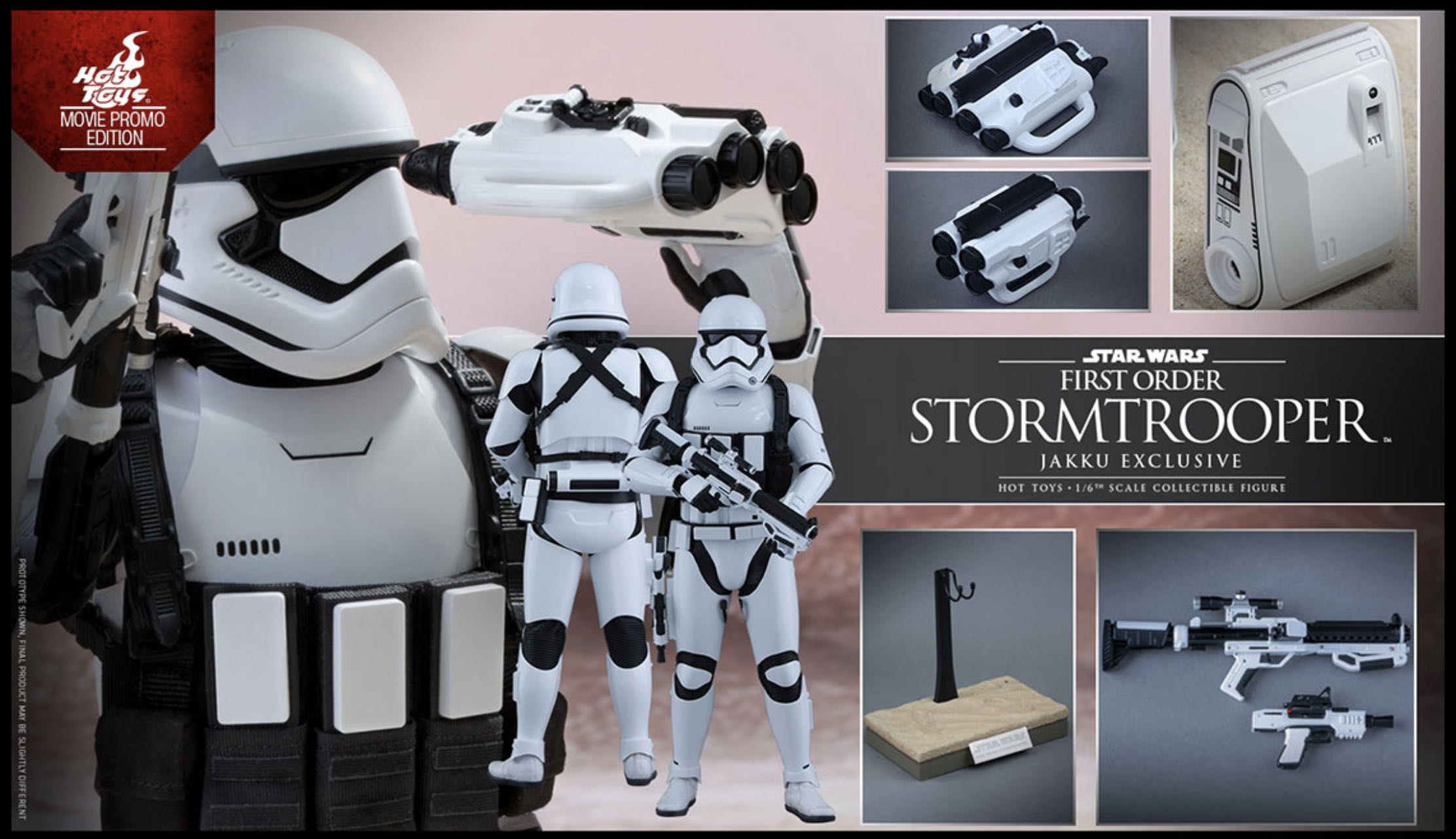First Order Stormtrooper Jakku Exclusive - Hot Toys Limited (Star Wars) action figure collectible [Barcode 4897011178370] - Main Image 2