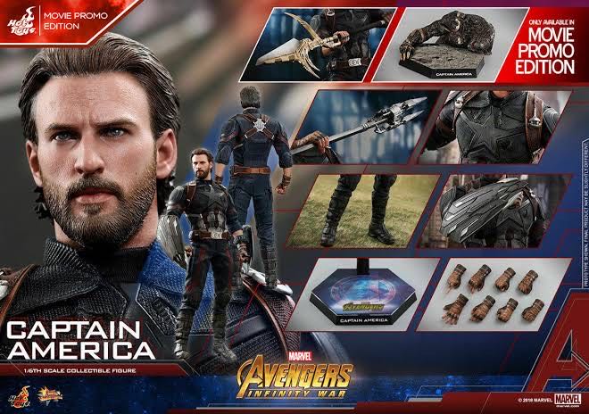 Captain America  - Hot Toys (Avengers Infinity War) action figure collectible [Barcode 4897011186054] - Main Image 4