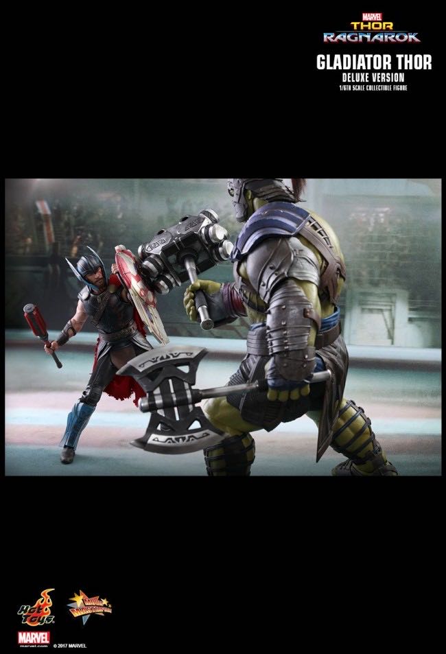 Thor - Gladiator Thor (Deluxe) MMS 445 - Hot Toys / Side Show (Thor Ragnarok) action figure collectible [Barcode 4897011184364] - Main Image 4