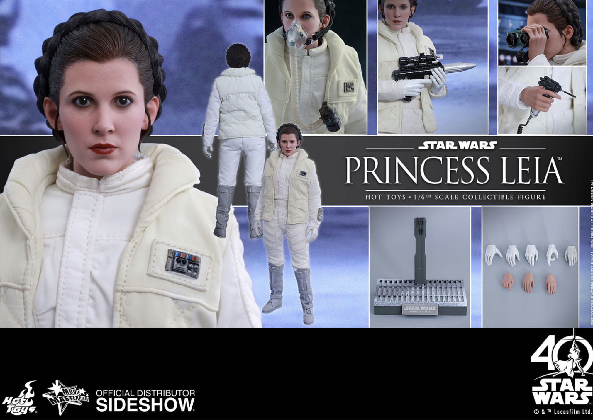 Princess Leia-Hoth (ESB) MMS 423 - Hot Toys Limited (Star Wars) action figure collectible [Barcode 4897011183169] - Main Image 2