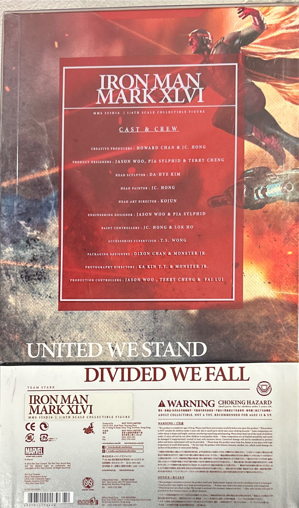 Mark XLVI  Iron Man  - Hot Toys (Captain America Civil War) action figure collectible [Barcode 4897011179650] - Main Image 2