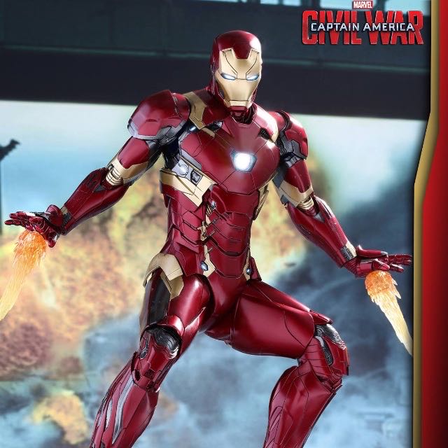 Mark XLVI  Iron Man  - Hot Toys (Captain America Civil War) action figure collectible [Barcode 4897011179650] - Main Image 3