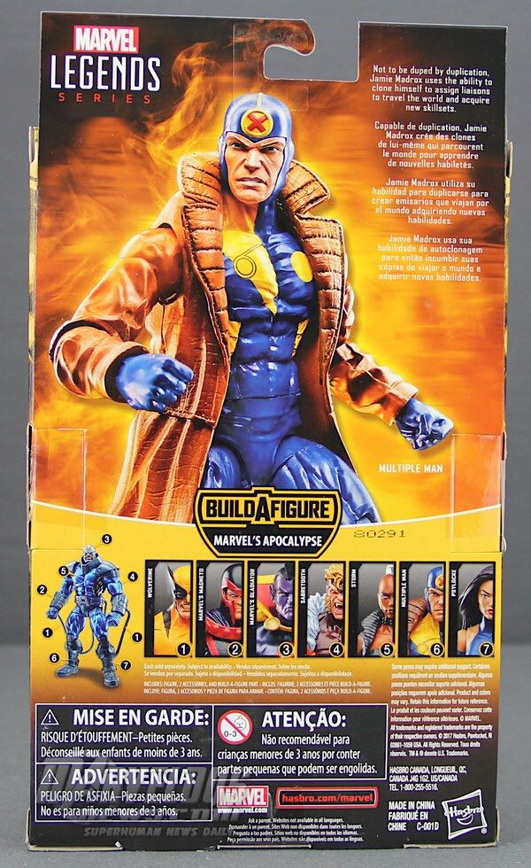 Multiple Man (Jamie Madrox) - Hasbro (Marvel Legends (BAF - Apocalypse)) action figure collectible [Barcode 630509678037] - Main Image 2