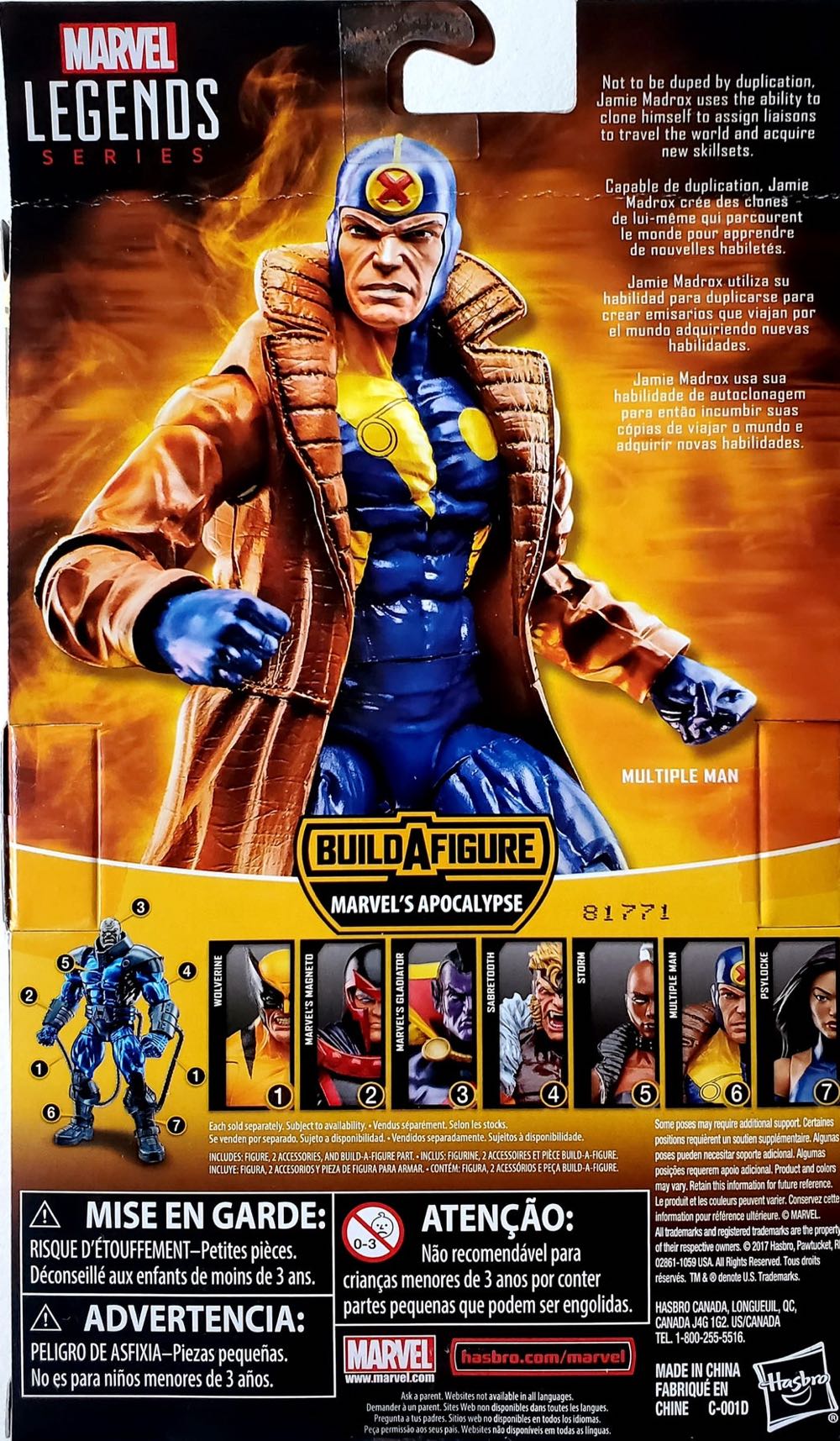 Multiple Man (Jamie Madrox) - Hasbro (Marvel Legends (BAF - Apocalypse)) action figure collectible [Barcode 630509678037] - Main Image 4