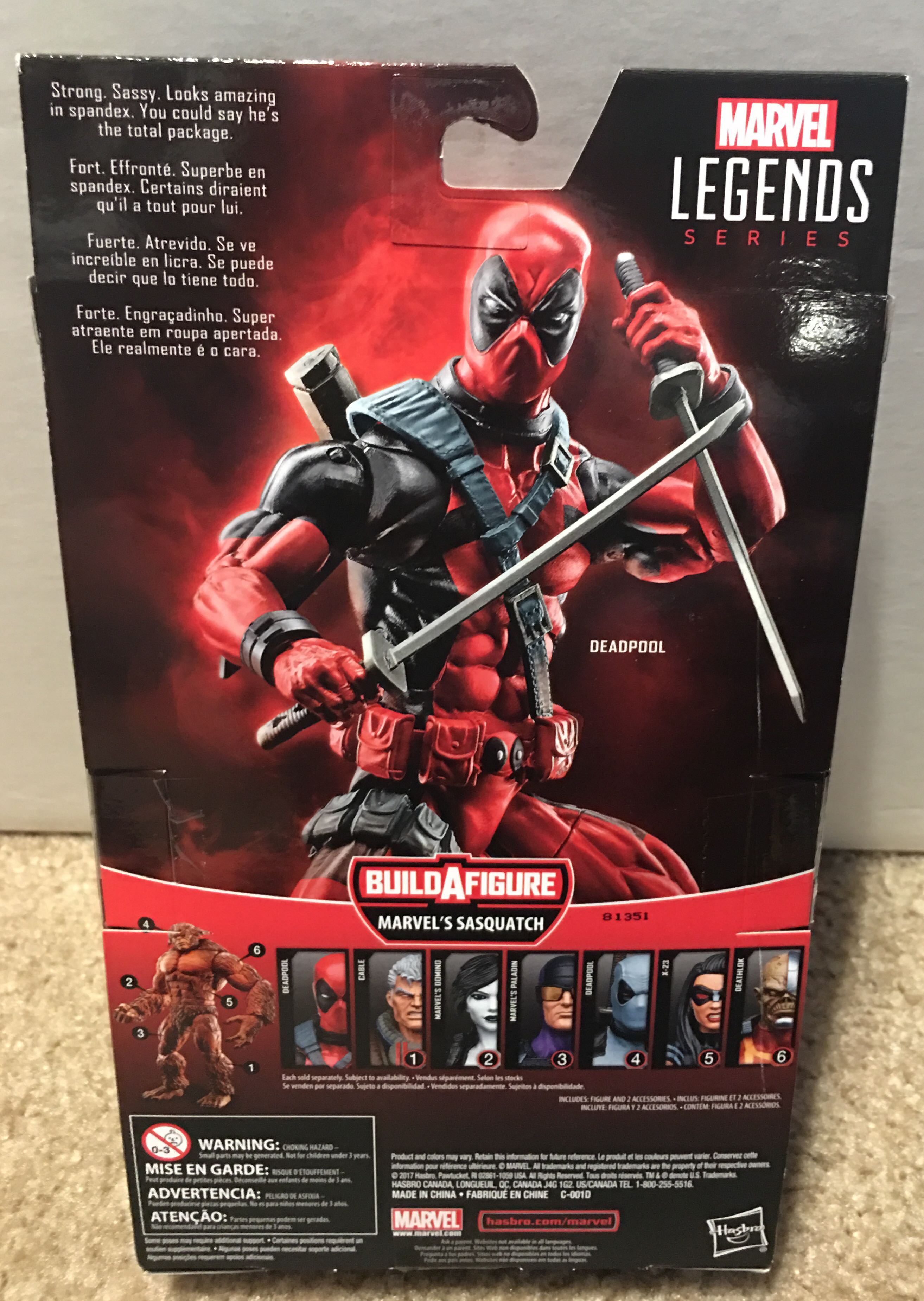 Deadpool - Hasbro (Marvel Legends - BAF Sasquatch) action figure collectible [Barcode 630509621699] - Main Image 2