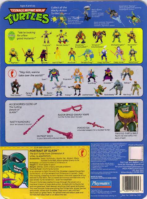 Slash Playmates  - Playmates (Teenage Mutant Ninja Turtles) action figure collectible - Main Image 2