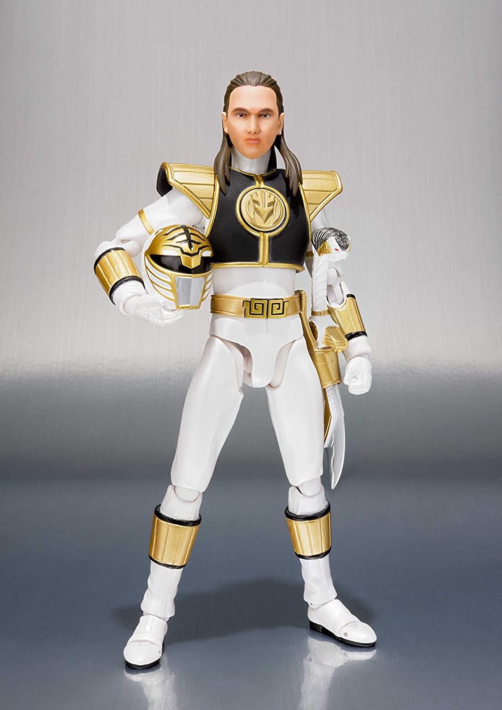 S.H.Figuarts White Ranger - Bandai Tamashii Nations (Mighty Morphin Power Rangers) action figure collectible [Barcode 4573102552846] - Main Image 3
