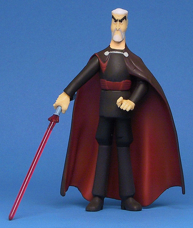 Count Dooku - Star Wars (Clone Wars Animated Series) - Hasbro (Star Wars) action figure collectible [Barcode 076930852200] - Main Image 3