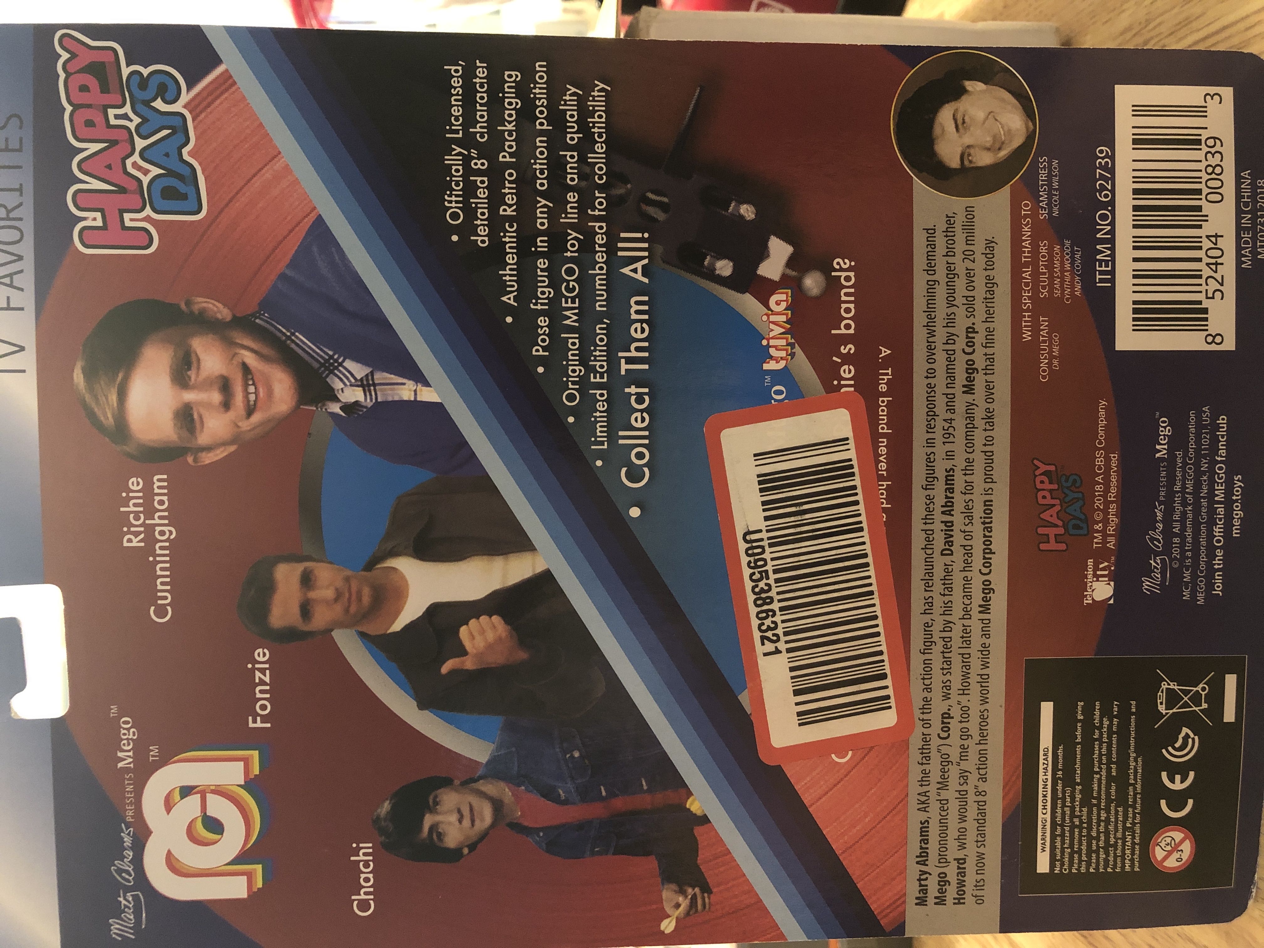 Richie Cunningham  - Mego Corp (Happy Days) action figure collectible [Barcode 852404008393] - Main Image 2