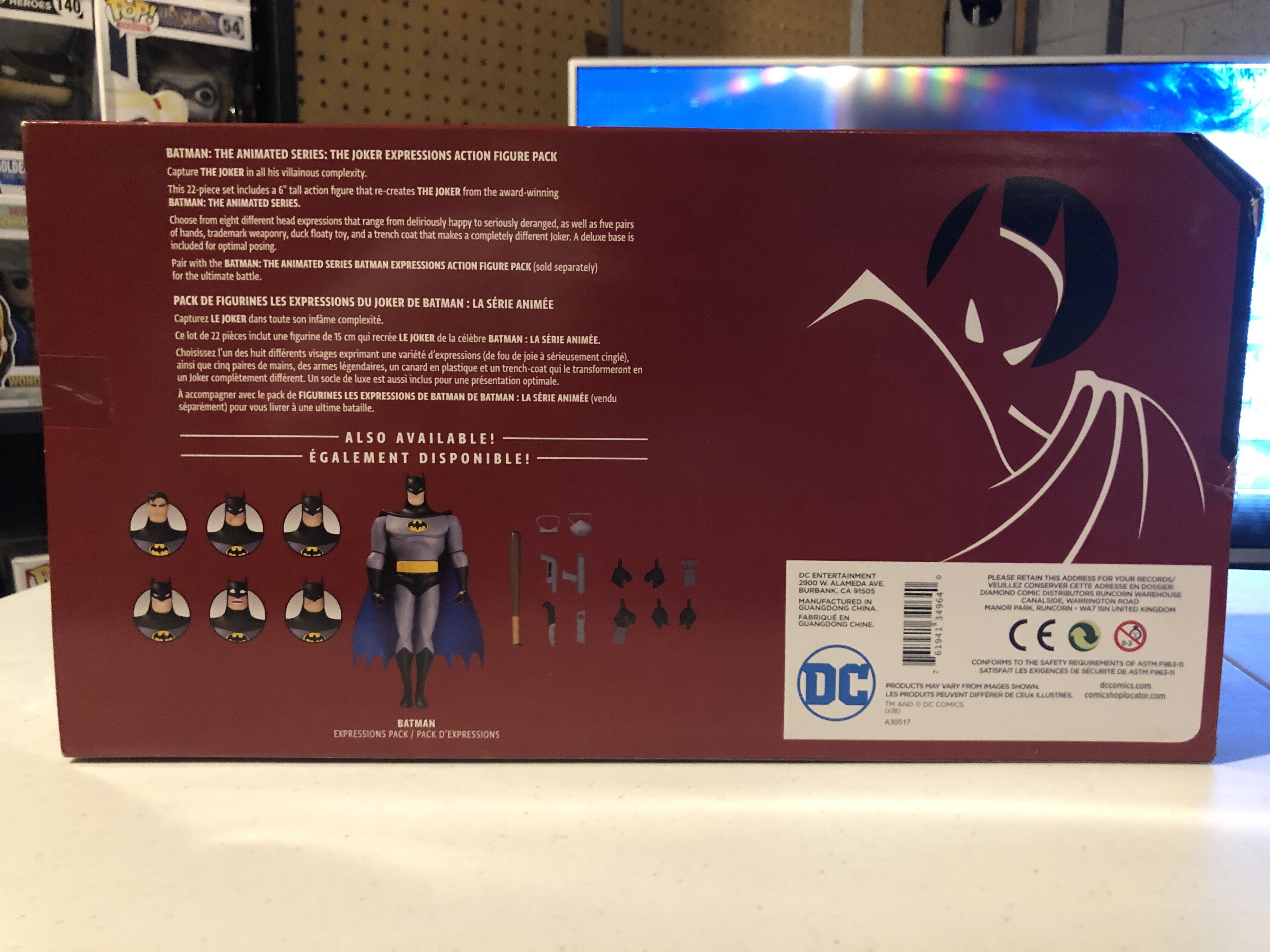 The Joker Expressions Pack - Dc Collectables (Batman: The Animated Series) action figure collectible [Barcode 761941349640] - Main Image 3