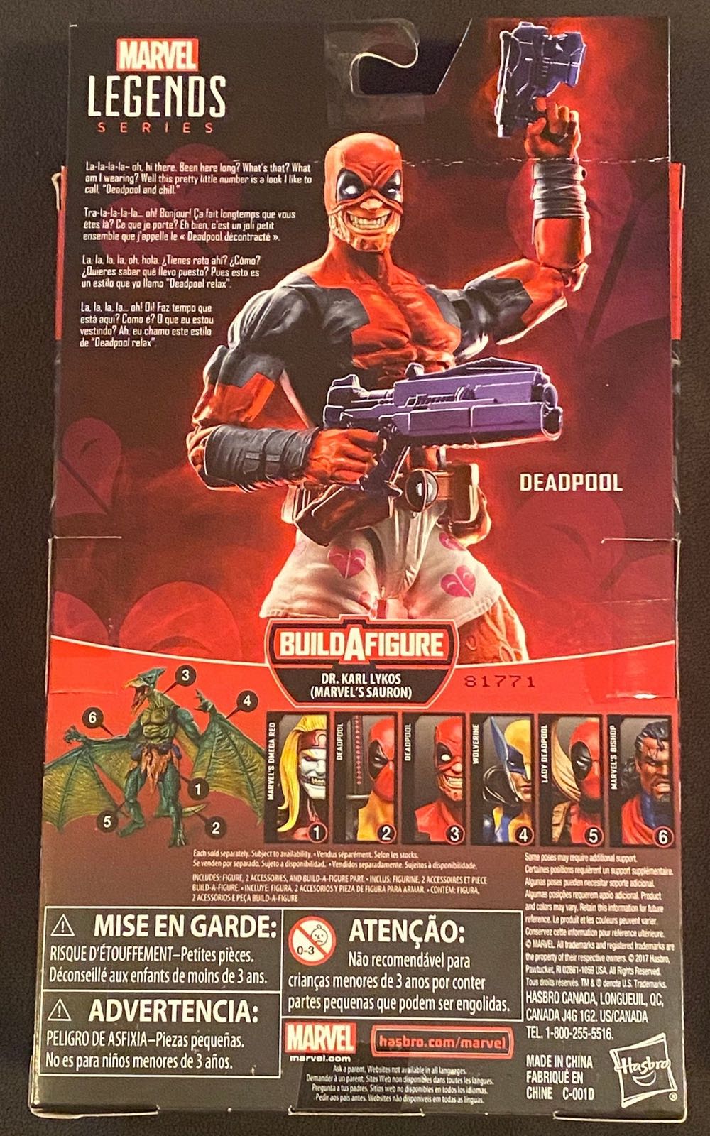 Marvel Legends Deadpool(boxers) - Hasbro - Marvel Legends - Sauron (Marvel Legends Series) action figure collectible [Barcode 630509713691] - Main Image 3