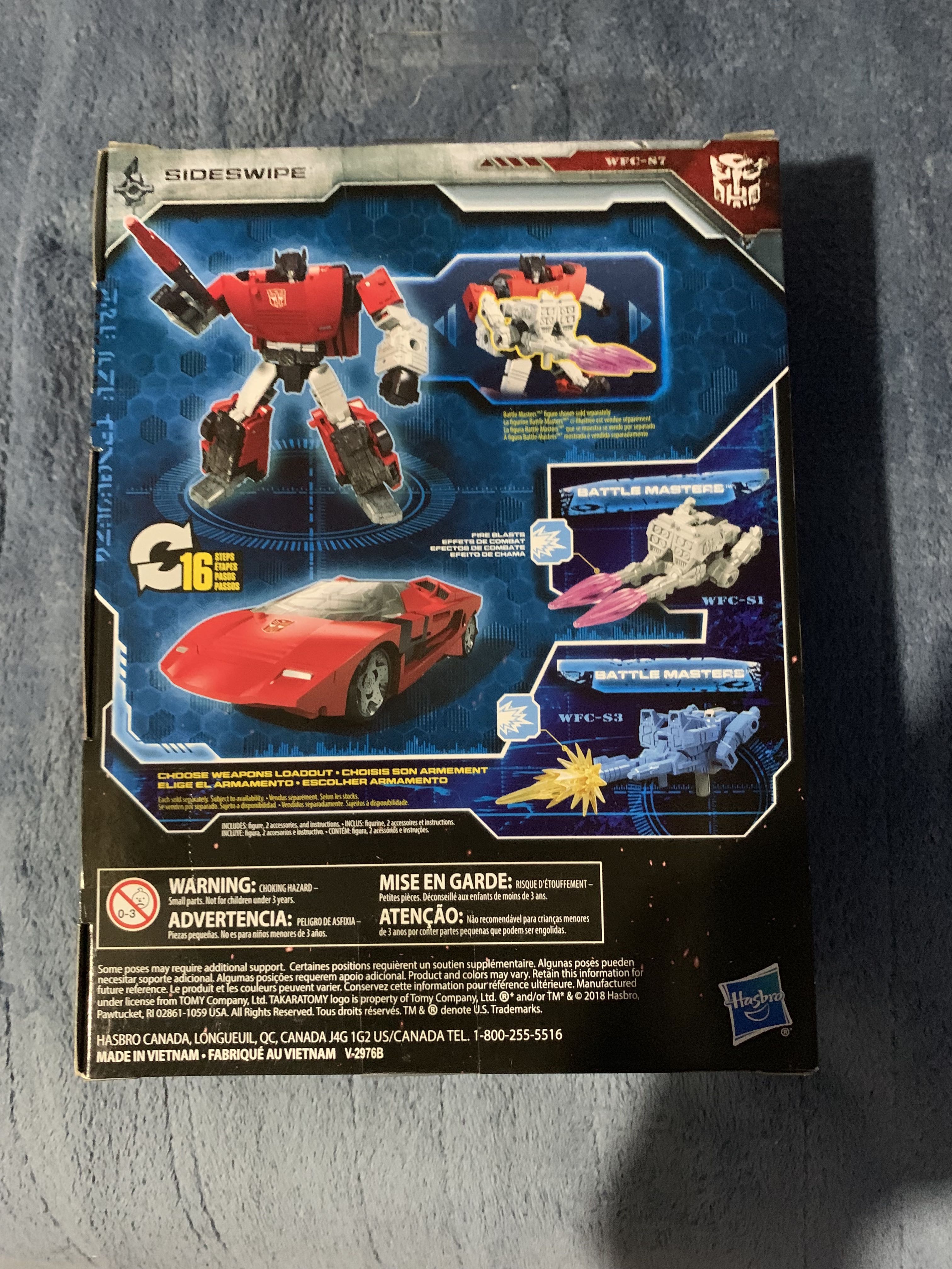Transformers WFC Siege Sideswipe WFC-S7 - Hasbro (Siege) action figure collectible [Barcode 630509754601] - Main Image 2