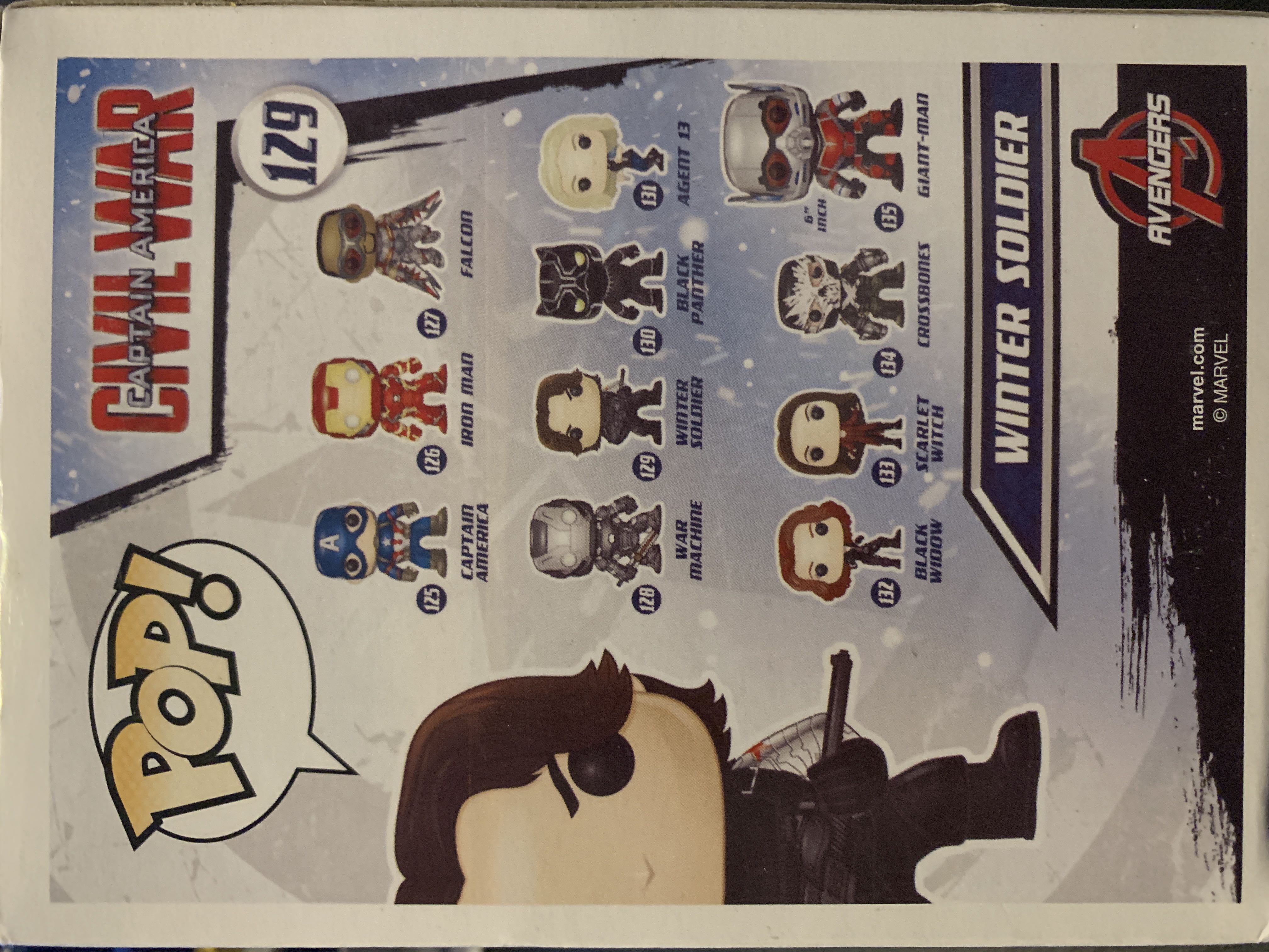 Civil War Captain America  - Headstrong heroes (Captain America Civil War Funko Pop! Set) action figure collectible [Barcode 6354563223487] - Main Image 2