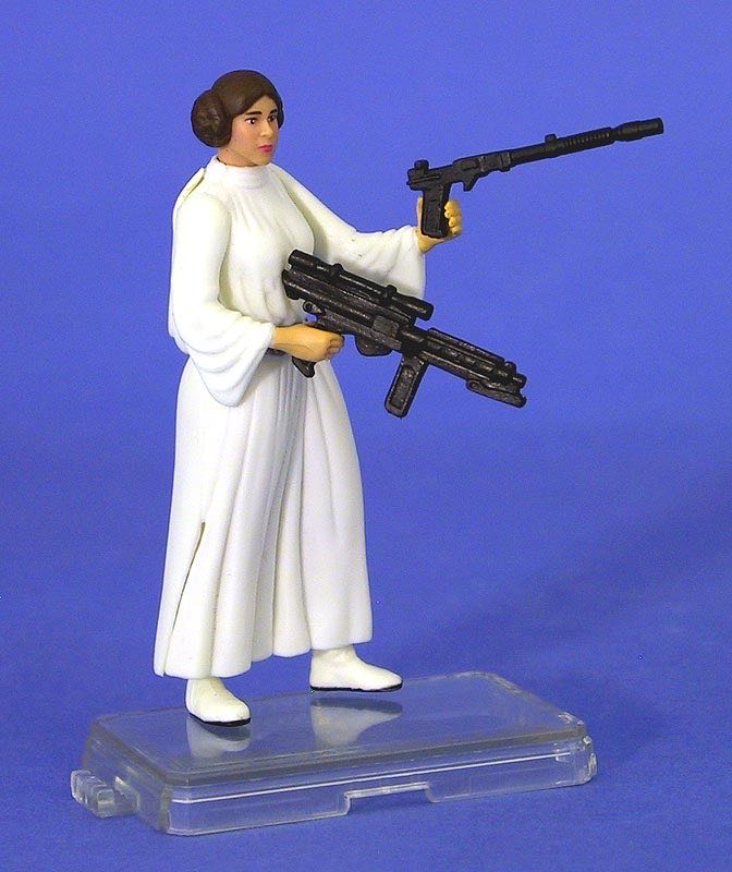 Blue Card 03 26 - Princess Leia Organa (Imperial Captive) - Hasbro (Star Wars - Saga 2003) action figure collectible [Barcode 076930851104] - Main Image 3