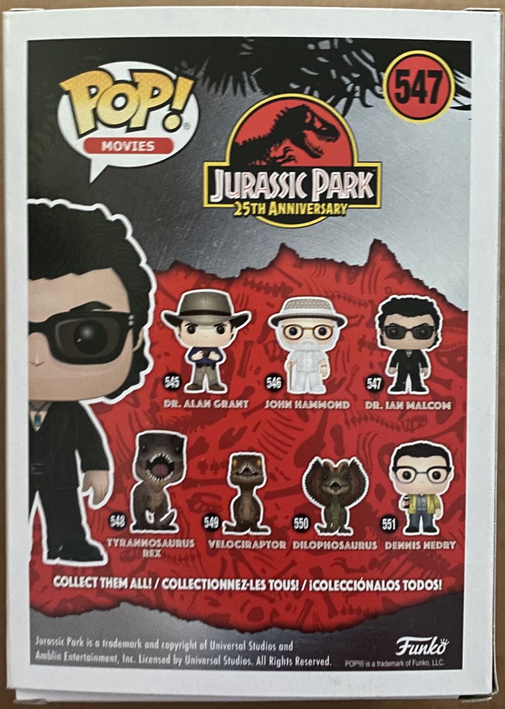 Dr. Ian Malcom - Funko (Jurassic Park) action figure collectible [Barcode 889698267335] - Main Image 3