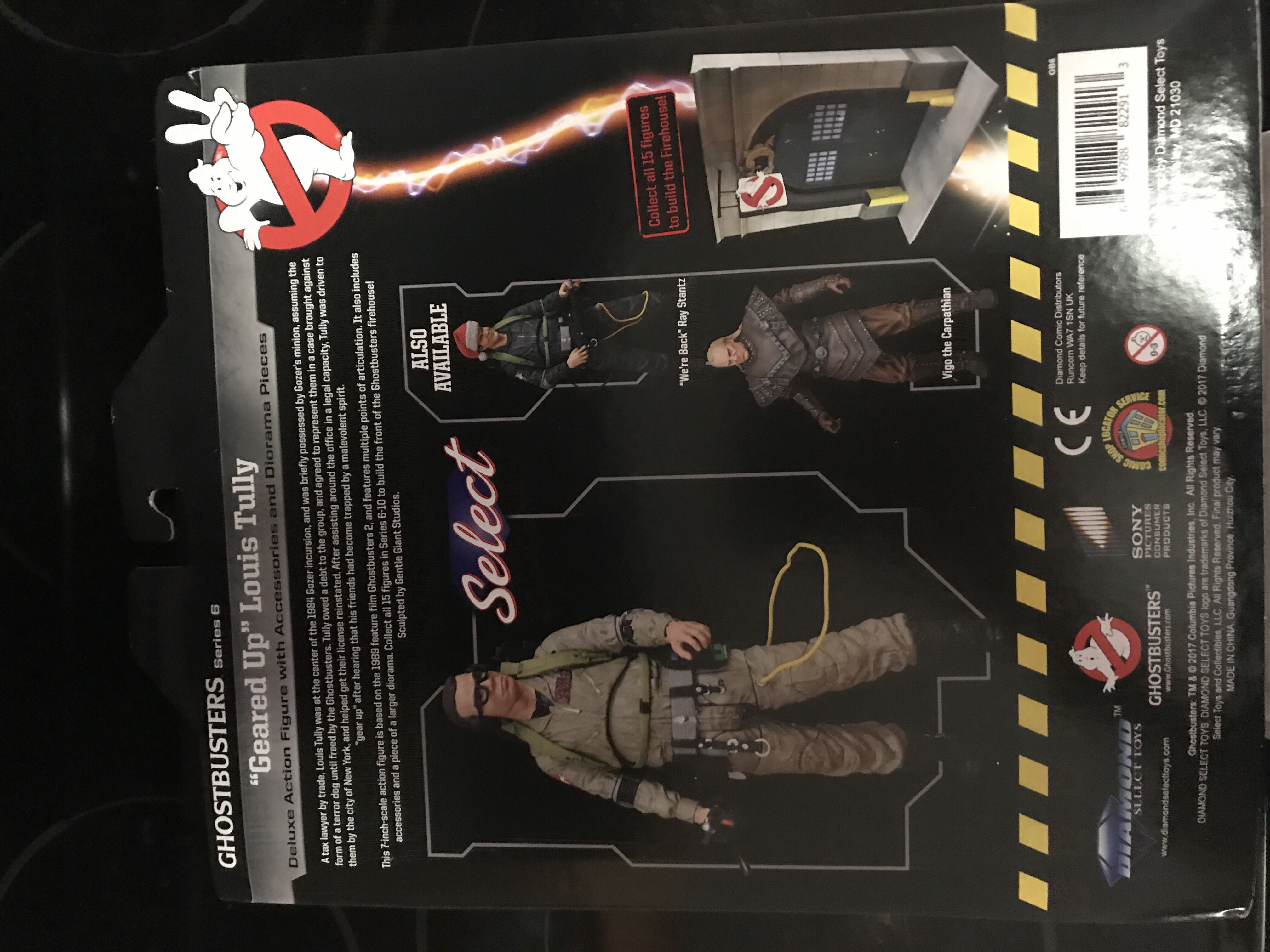 “Geared Up” Louis Tully - Diamond Select (Ghostbusters  2) action figure collectible [Barcode 699788822913] - Main Image 2
