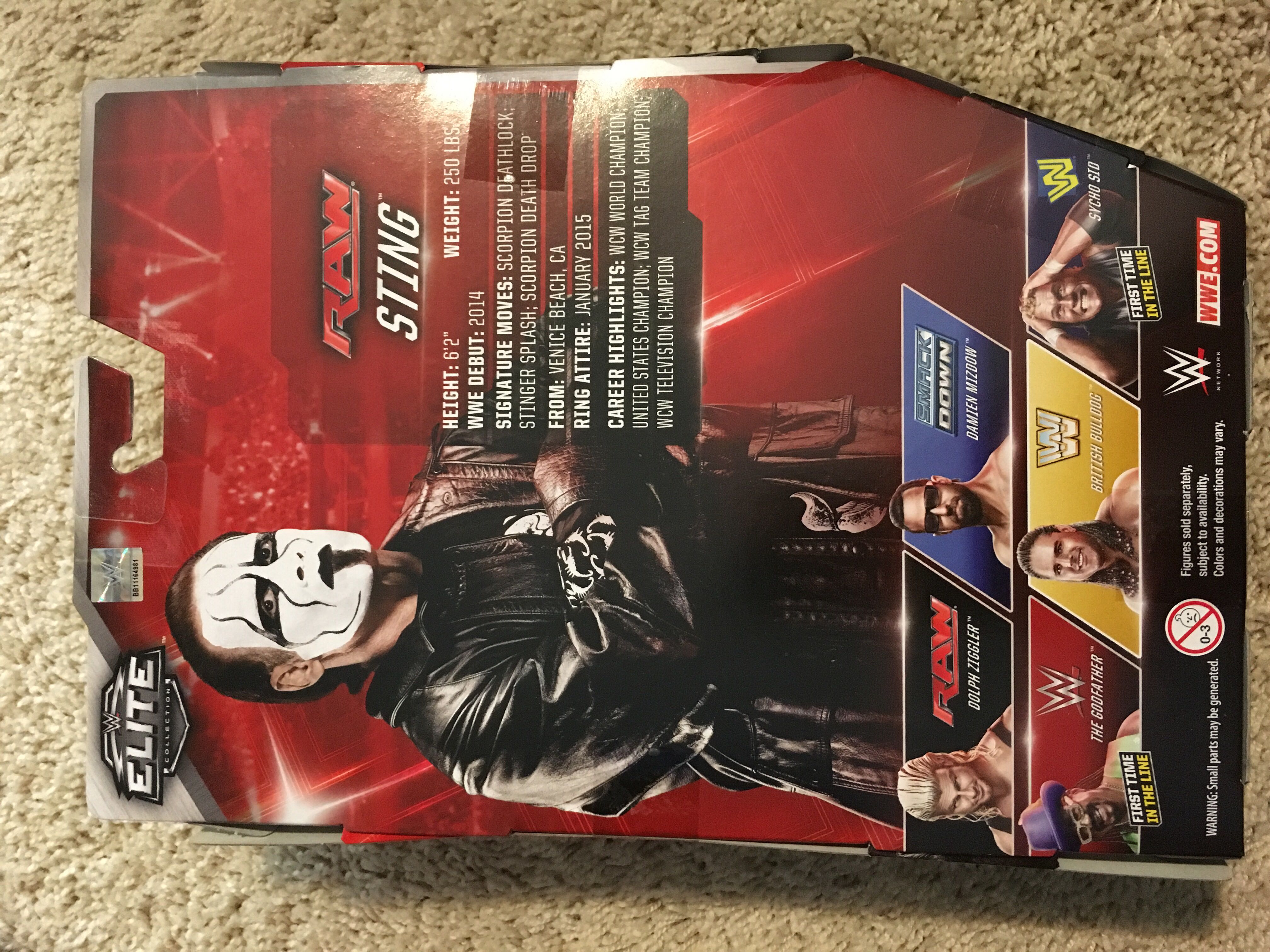 Sting WWE Mattel Elite Series - Mattel (WWE) action figure collectible [Barcode 887961198195] - Main Image 2
