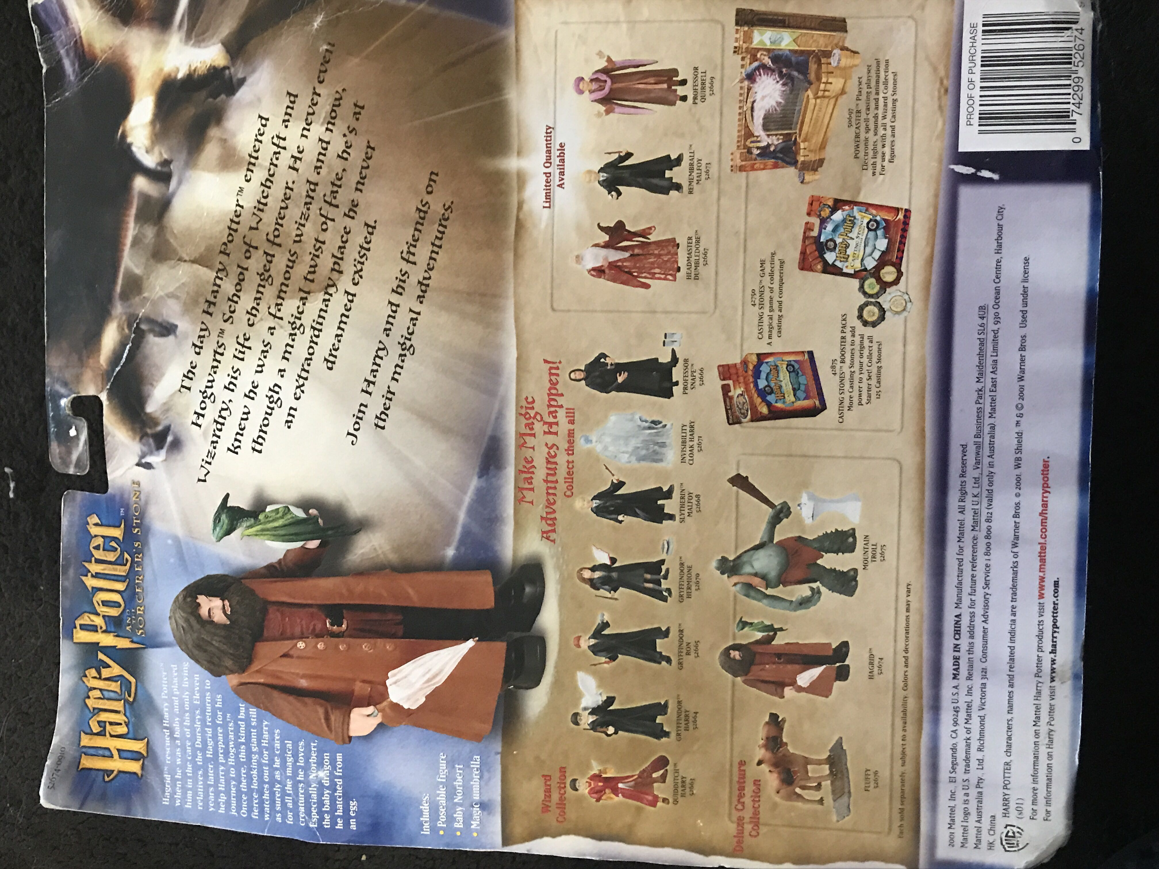 Norbert - Harry Potter Deluxe Edition - Mattel (Harry Potter) action figure collectible [Barcode 074299526749] - Main Image 2