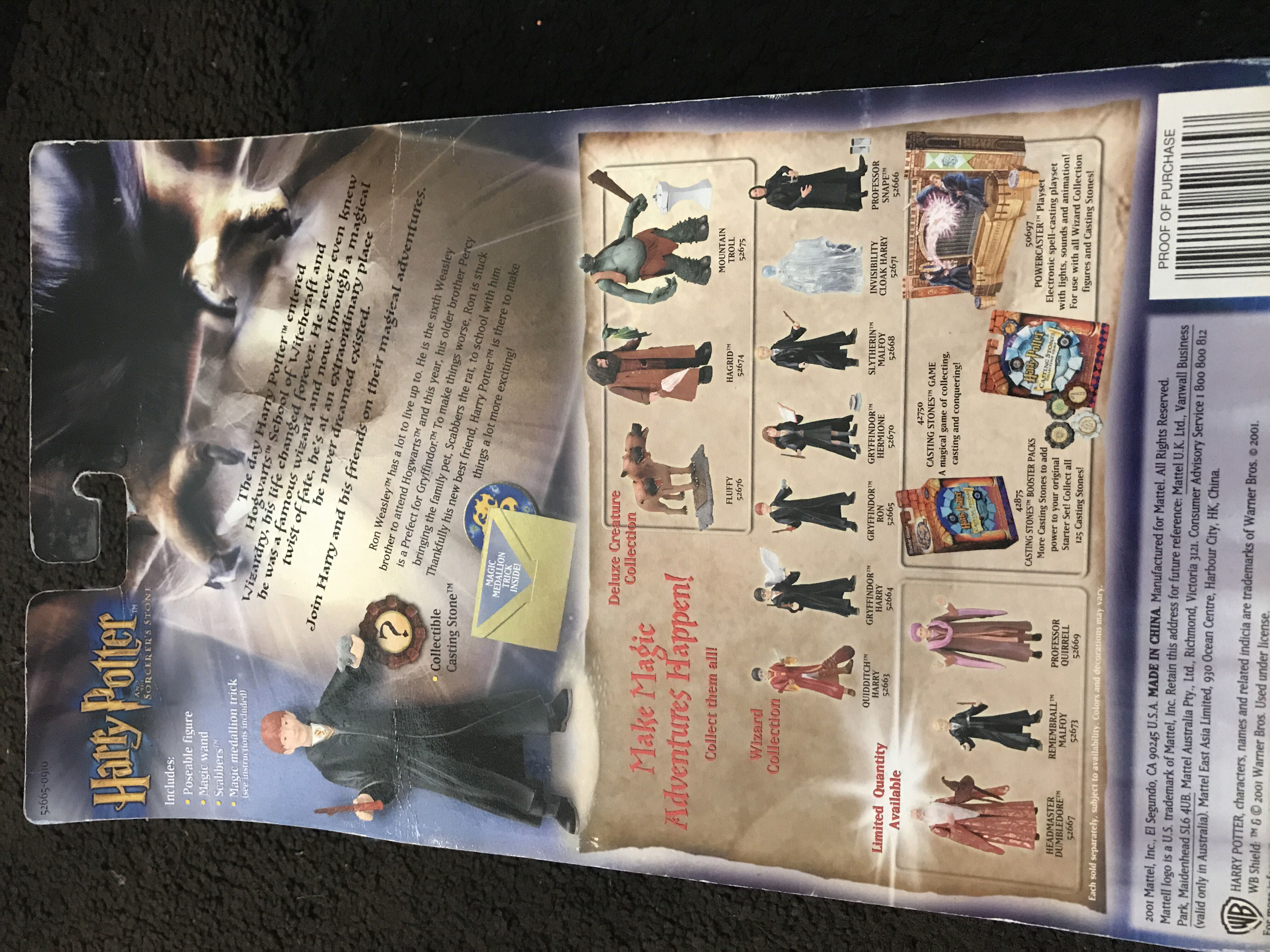 Harry Potter Ron   action figure collectible [Barcode 074299526657] - Main Image 2