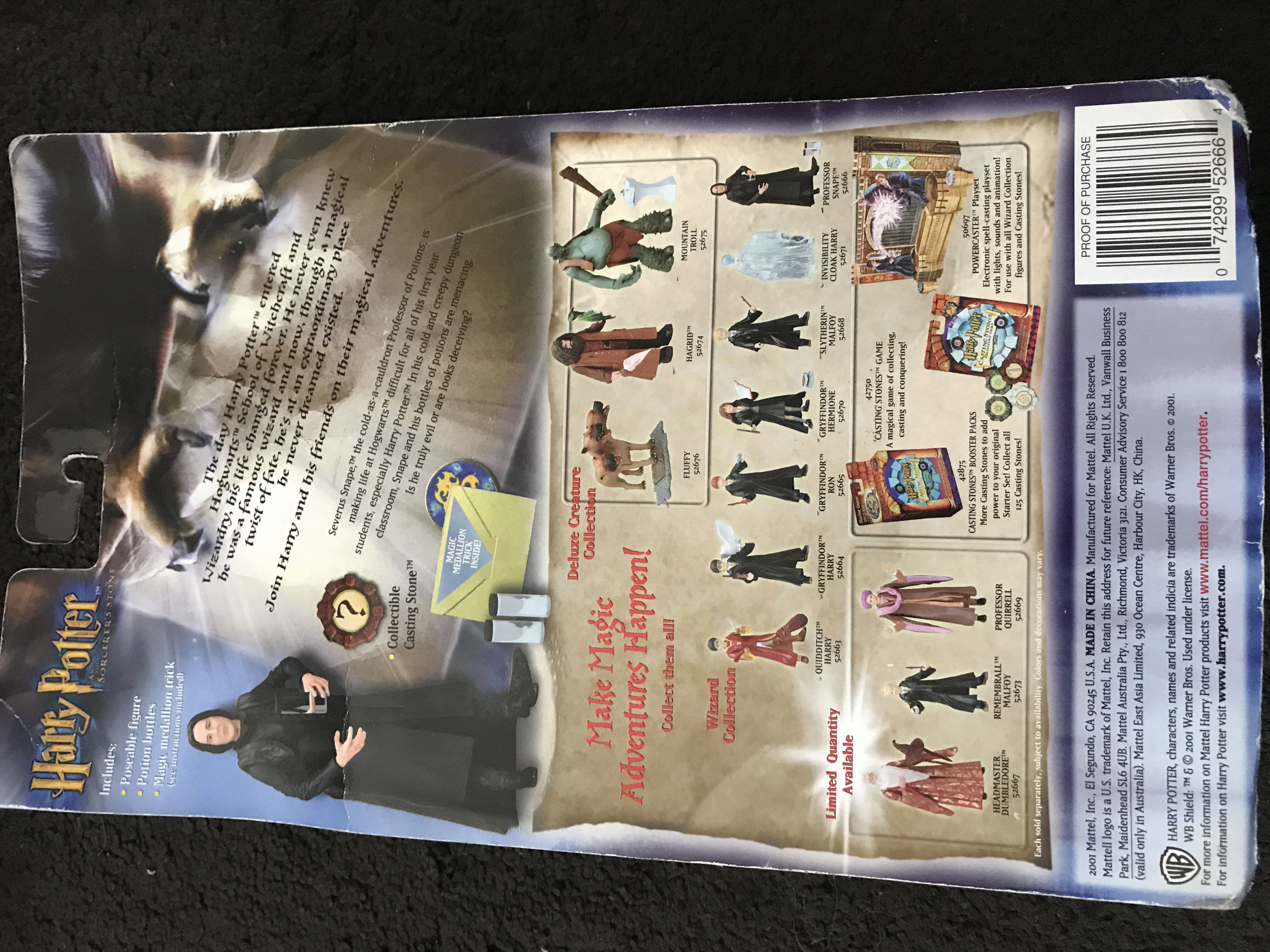 Harry Potter Professor Snape  action figure collectible [Barcode 074299526664] - Main Image 2