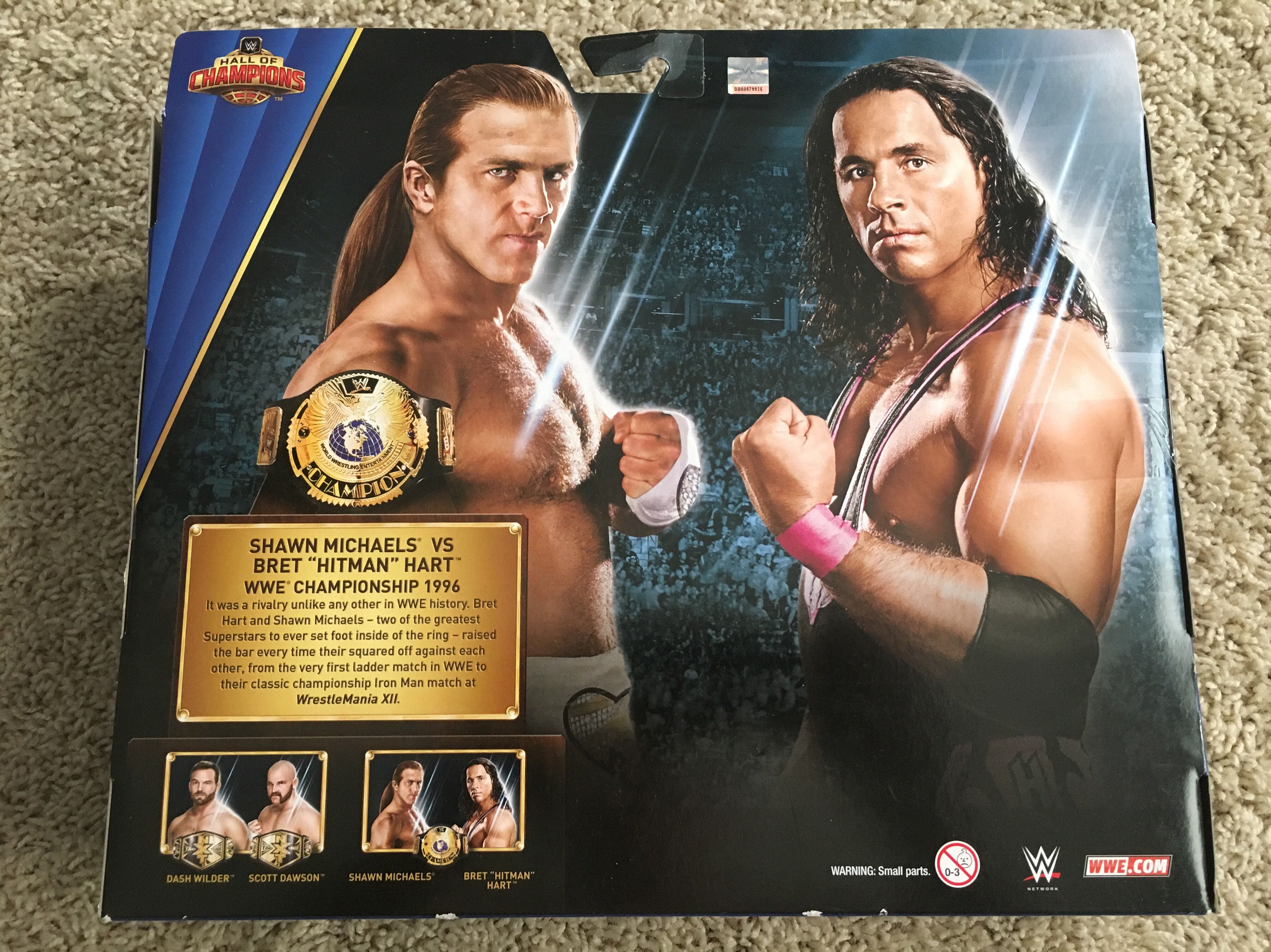 WWE Hall Of Champions (2-Pack) I Shawn Michaels Vs Bret Hart - Mattel (WWE Elite Collection) action figure collectible [Barcode 887961603385] - Main Image 2
