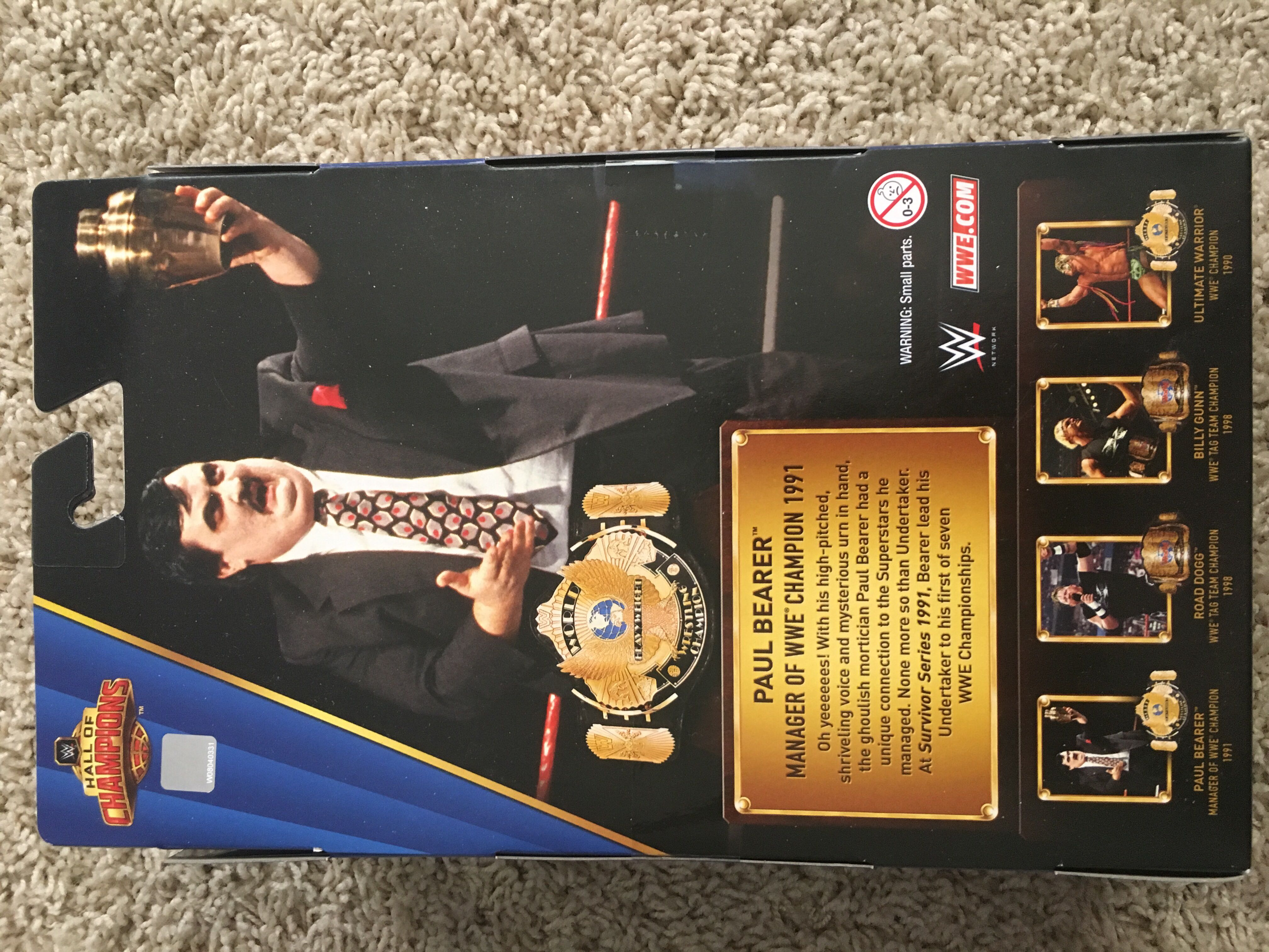WWE Mattel Elite Hall Of Champions Series 3 Paul Bearer - Mattel (WWE Elite Collection) action figure collectible [Barcode 887961602975] - Main Image 2