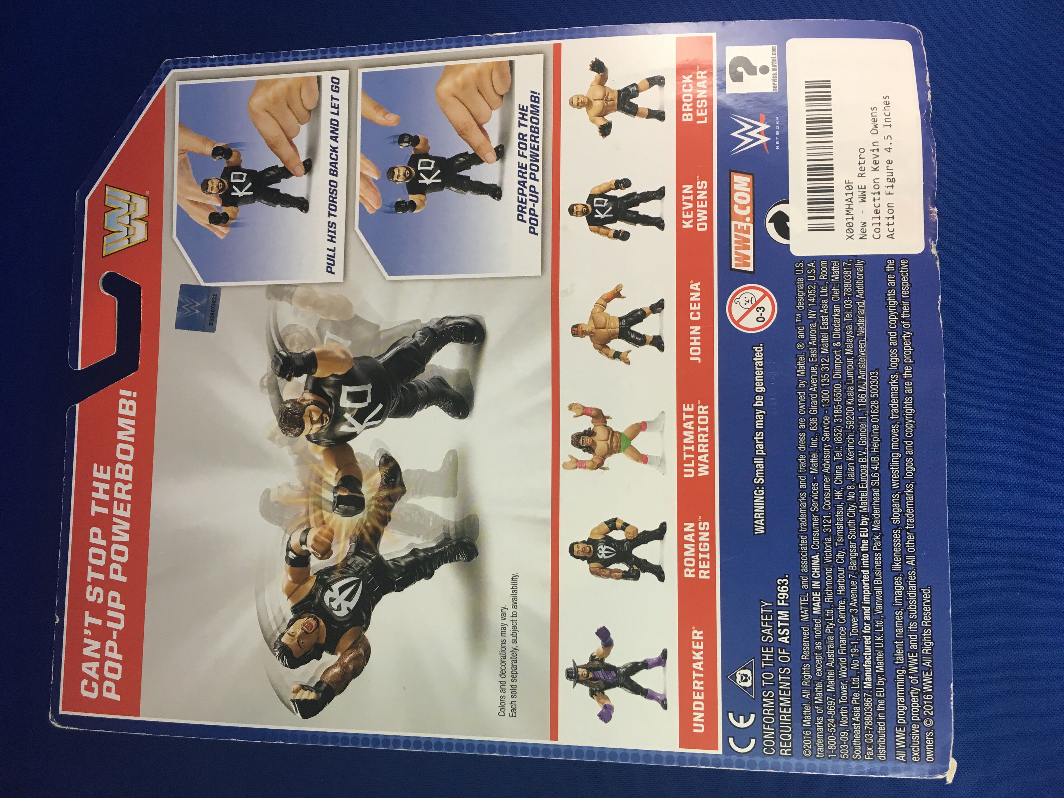 WWE Mattel Retro Series 1 Kevin Owens - Mattel (WWE Retro Series 1) action figure collectible [Barcode 887961430684] - Main Image 2