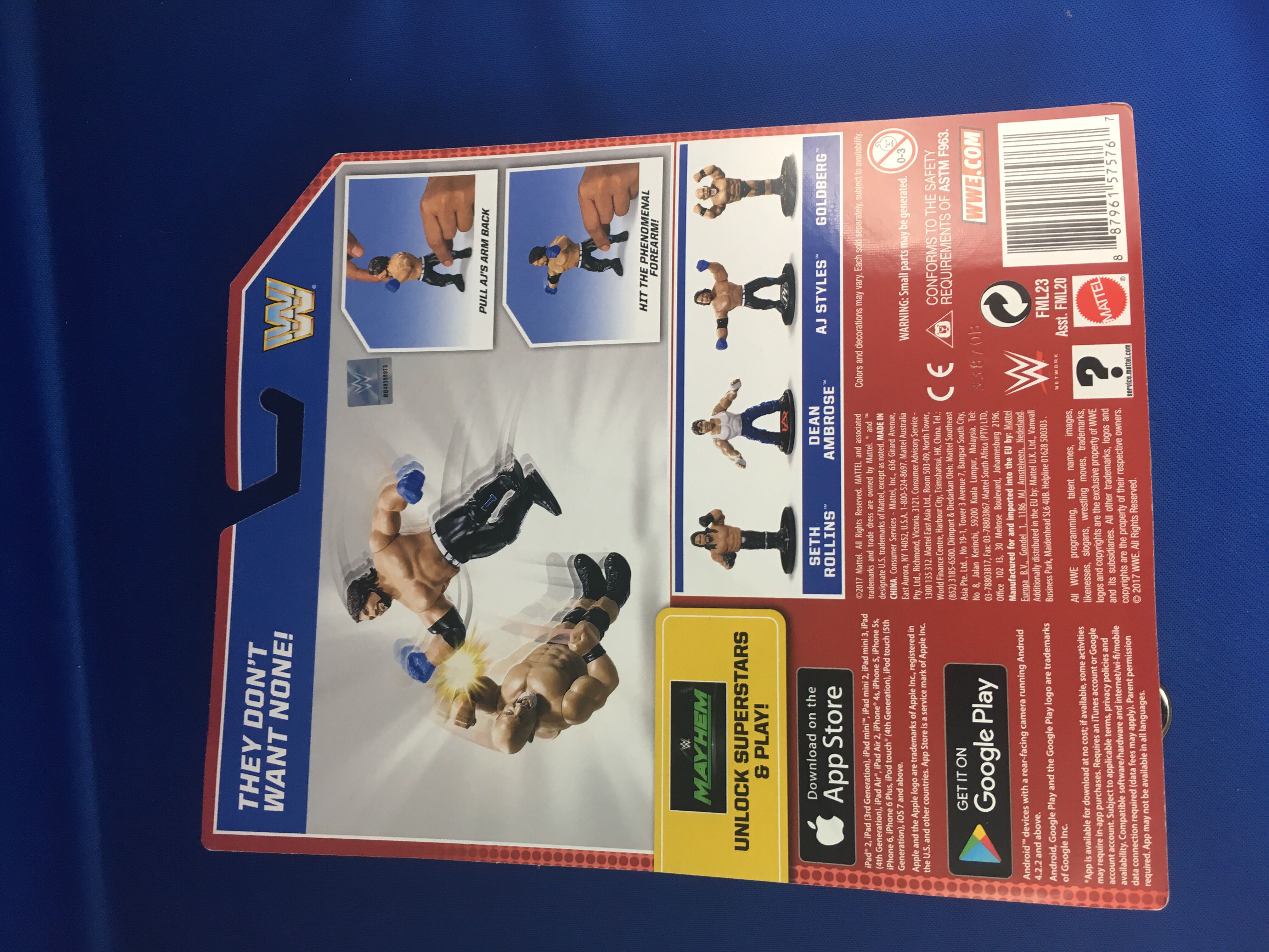 AJ Styles - Mattel (WWE Retro Series 3) action figure collectible [Barcode 887961575767] - Main Image 2