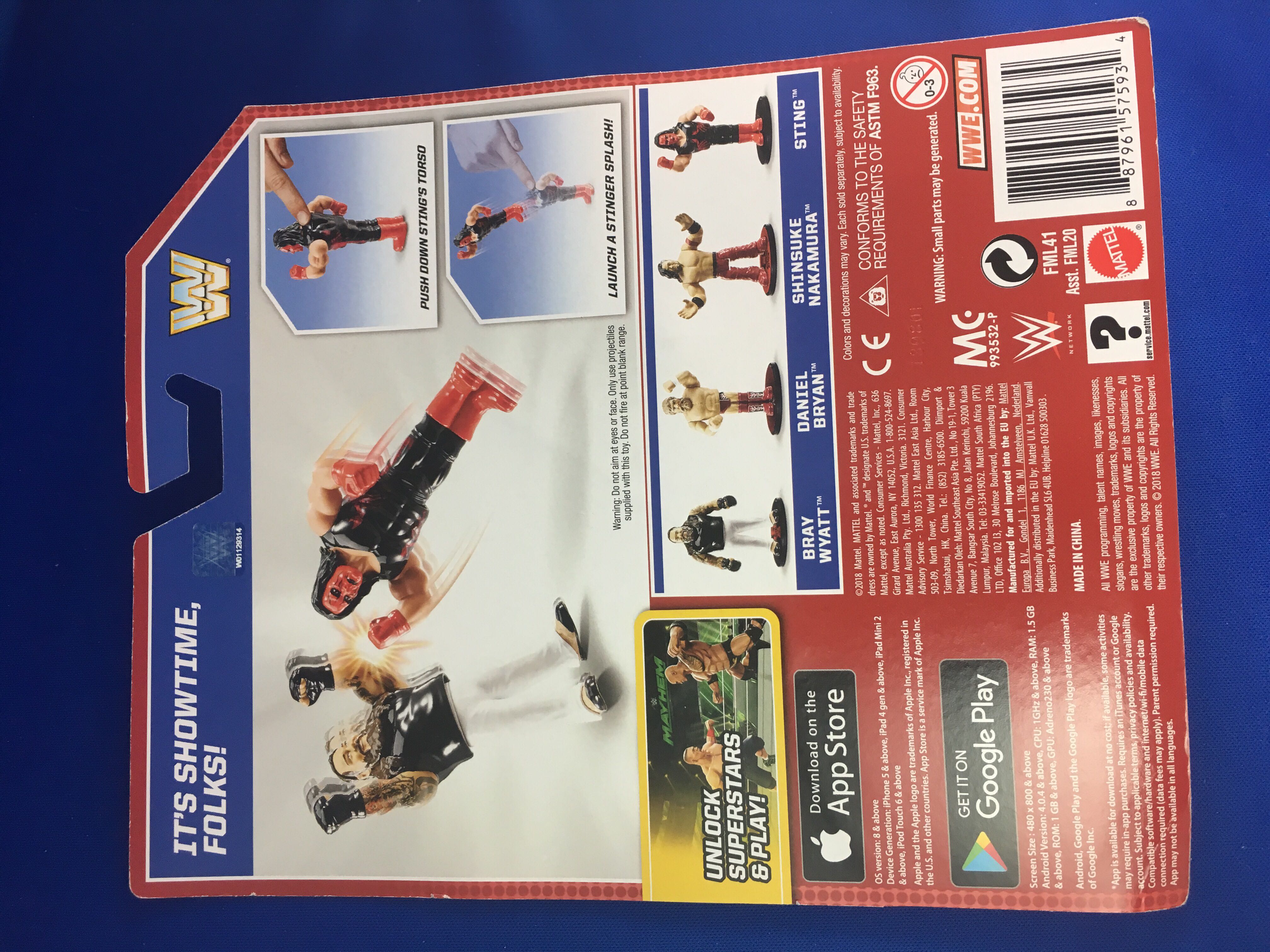 WWE Mattel Retro Series 6 Sting - Mattel (WWE Retro) action figure collectible [Barcode 887961575934] - Main Image 2