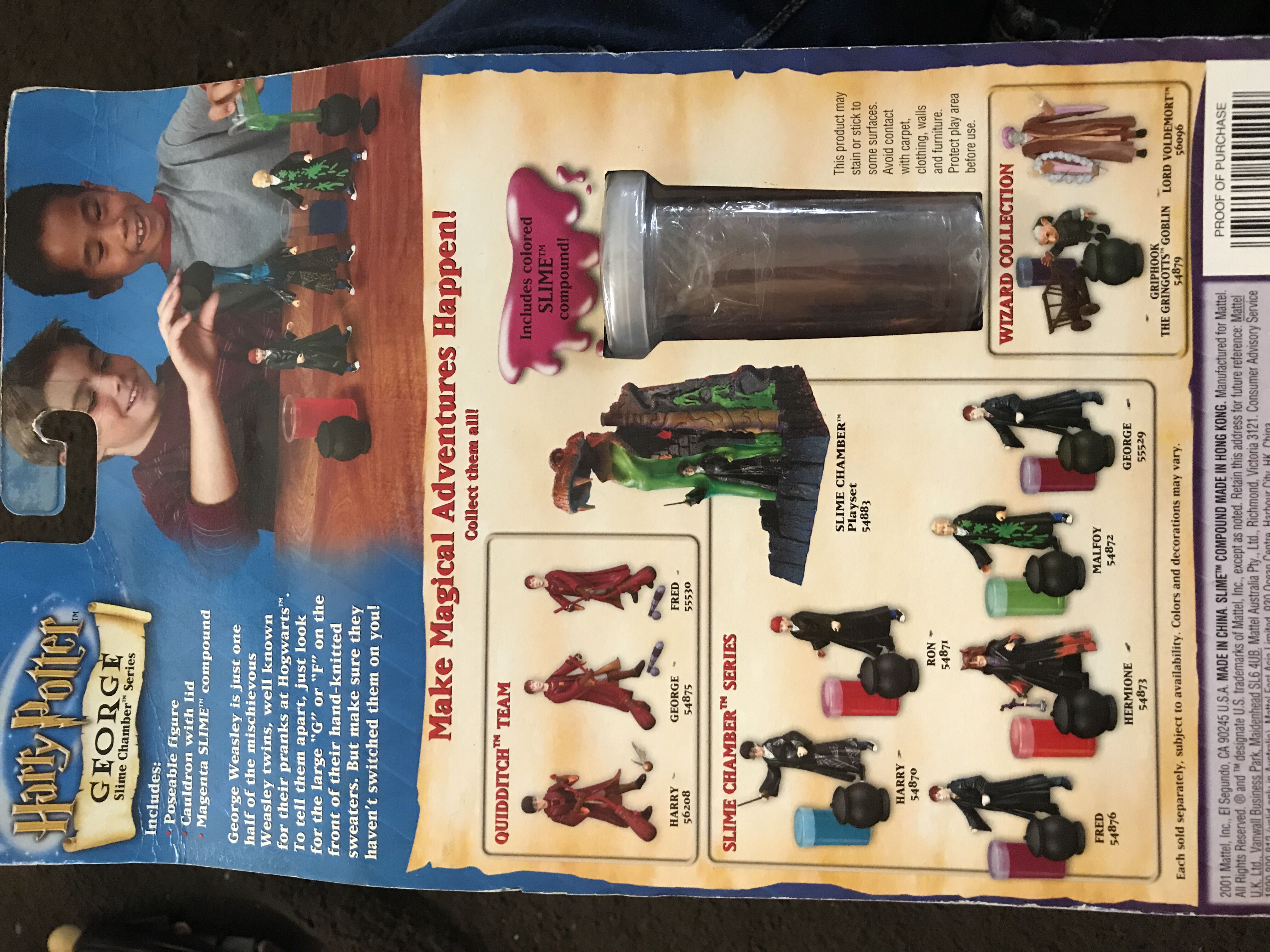 Harry Potter George Slime Chamber Series  action figure collectible [Barcode 074299555299] - Main Image 2